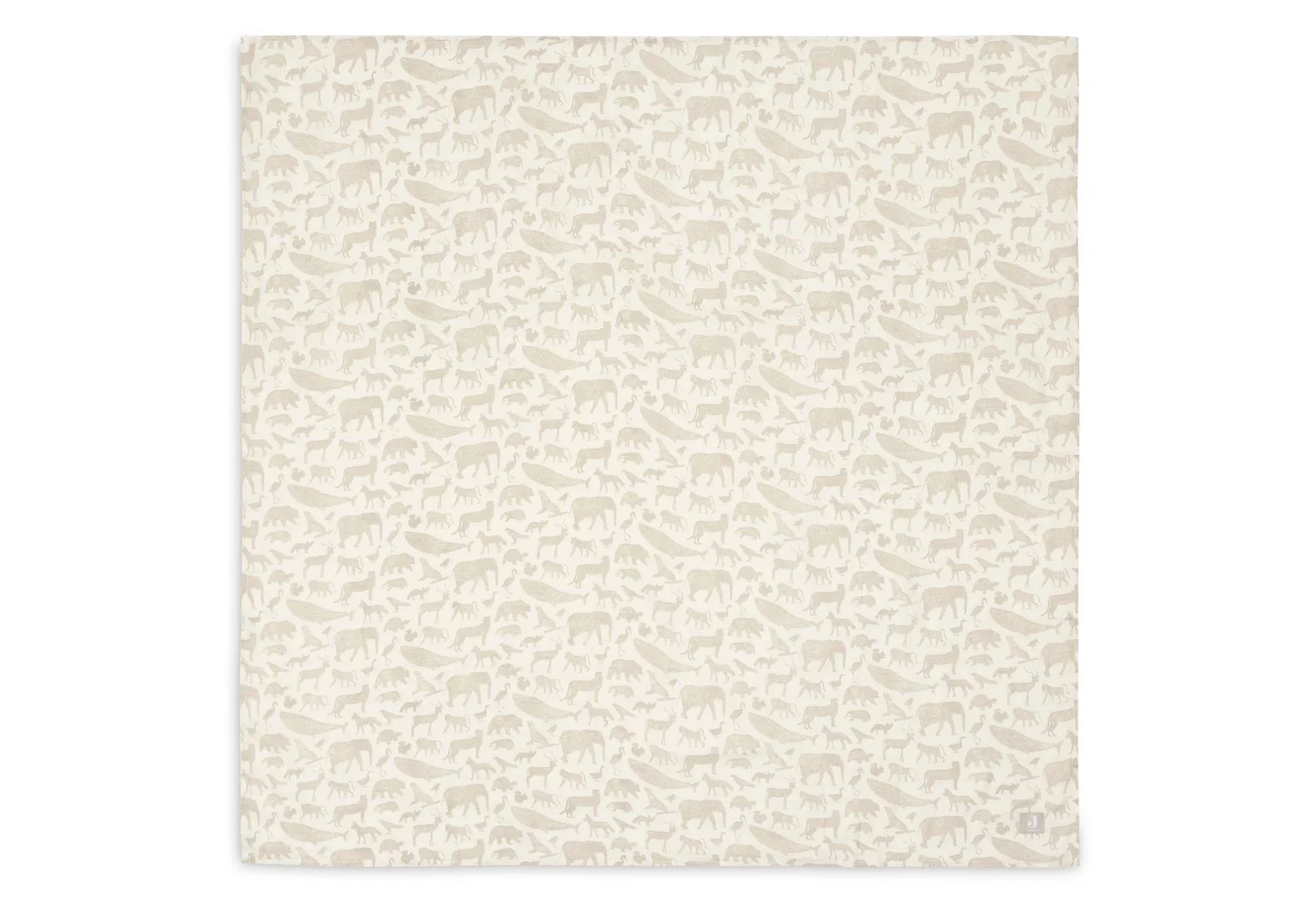 Муслиновые пеленки Jollein Animals Nougat, 115x115 см, 2 шт.