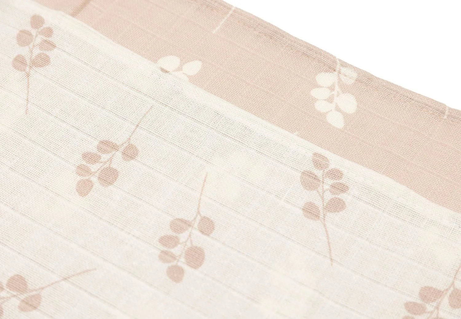 Муслиновая пеленка Jollein Twig Wild Rose, 115x115 см, 2 шт.
