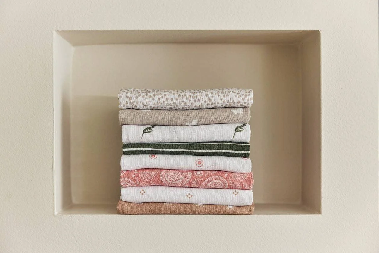 Муслиновая пеленка Jollein Pointelle Biscuit GOTS, 115 x 115 см