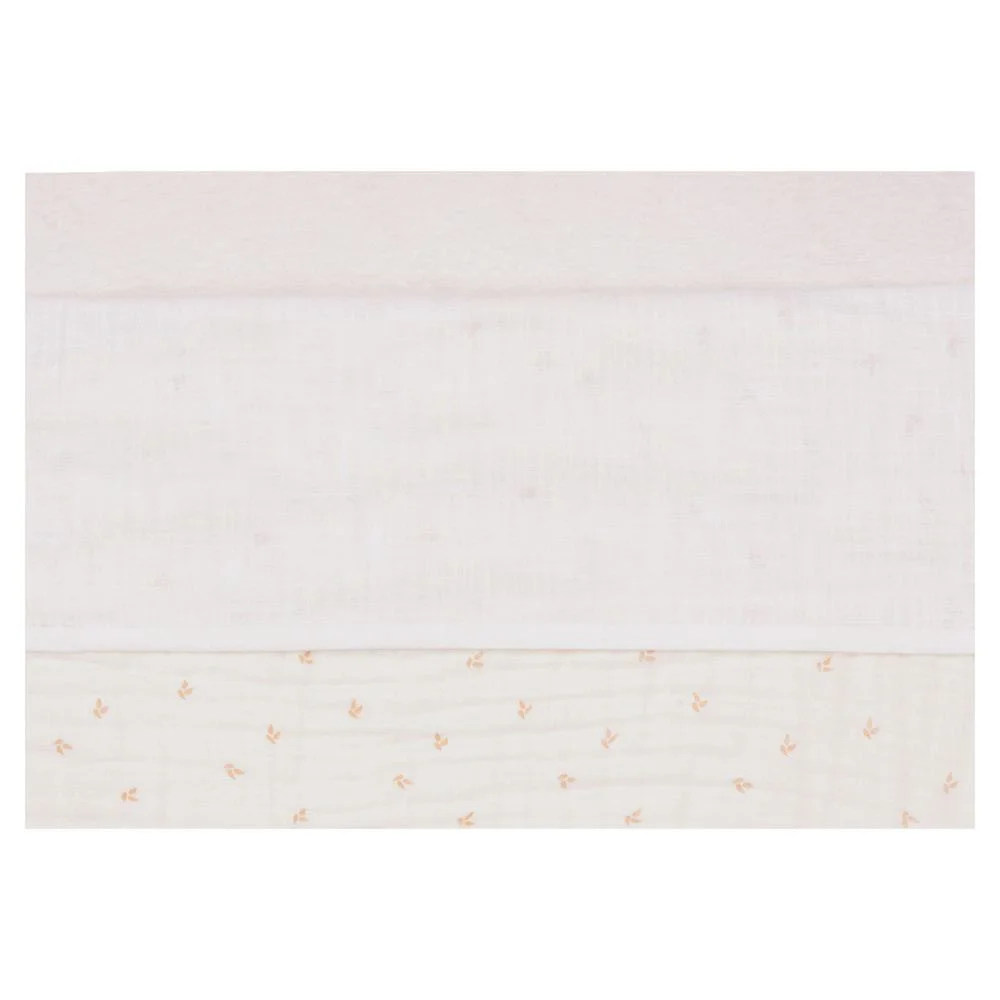 Простыня для детской кроватки Jollein Slub Ivory, 75x100 см foto