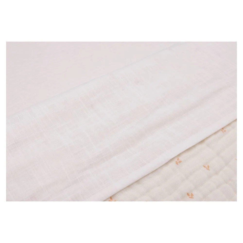 Простыня для детской кроватки Jollein Slub Ivory, 75x100 см foto
