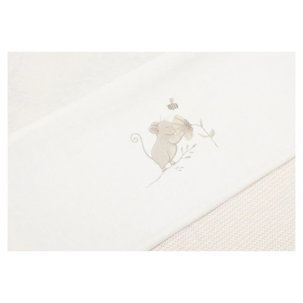 Простыня для кроватки Jollein Dreamy Mouse, 120x150 см foto