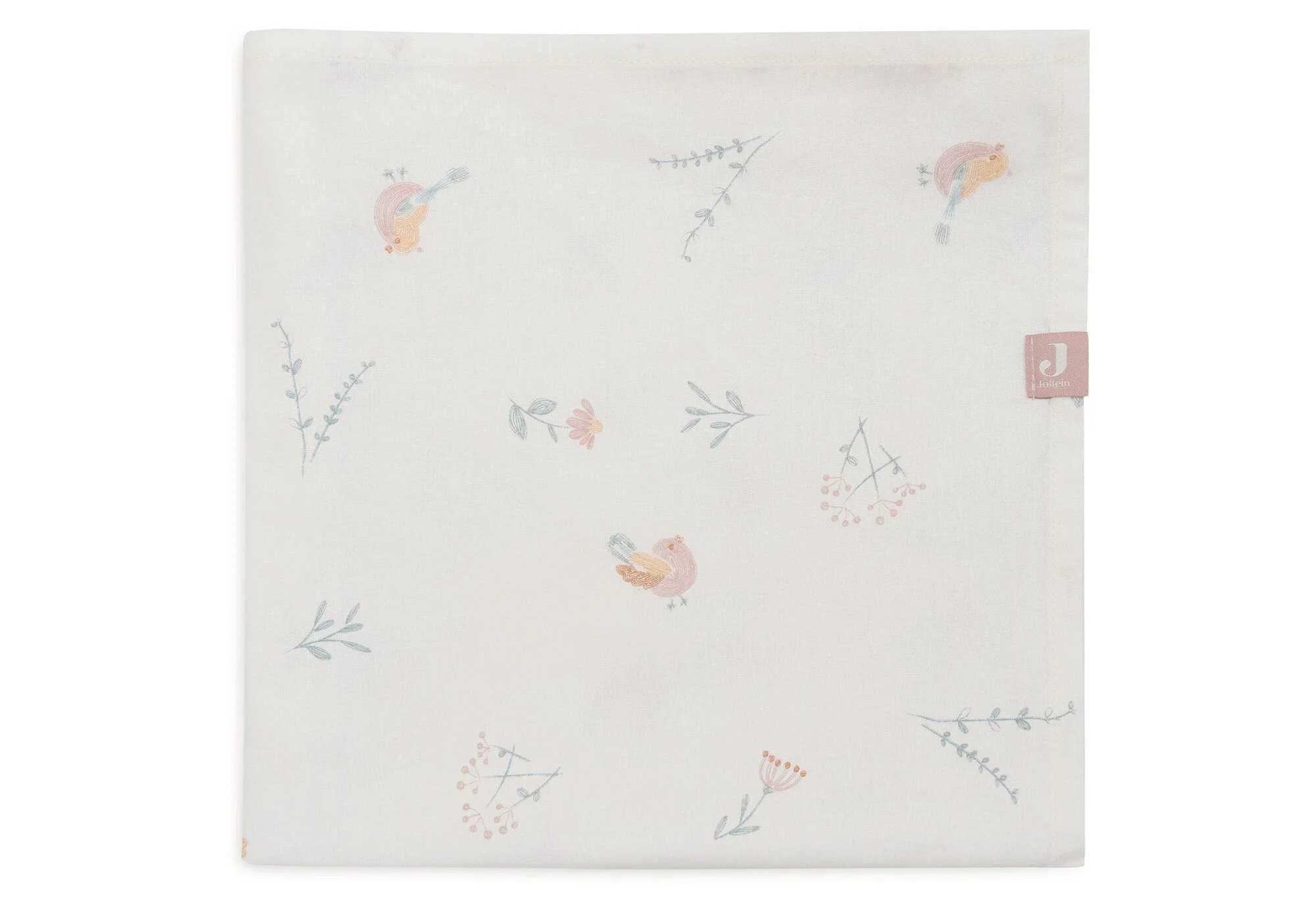 Простыня для колыбели Jollein Lovely Birds, 75x100 см foto