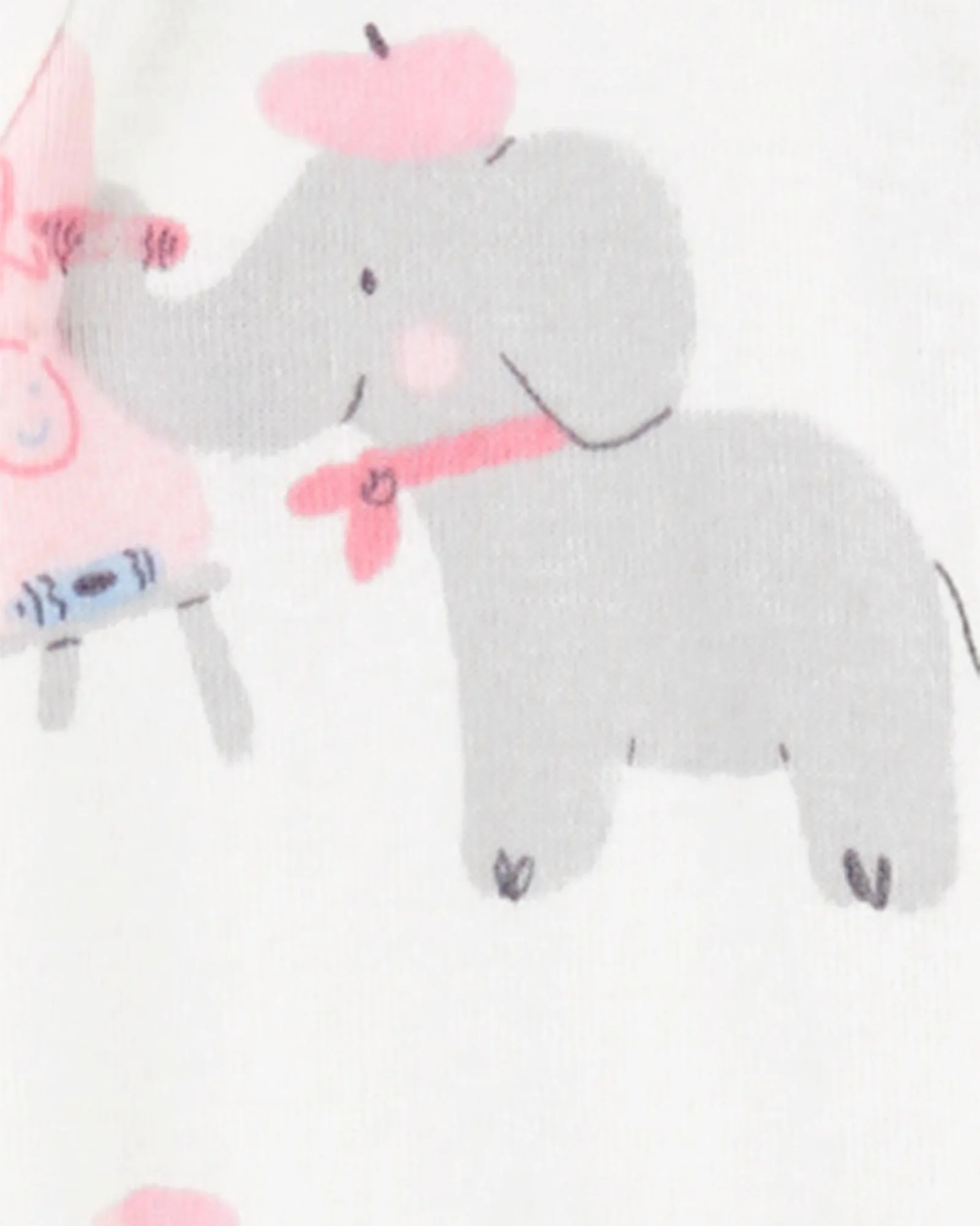 Carter's Пижама Ivory Pink Elephant foto