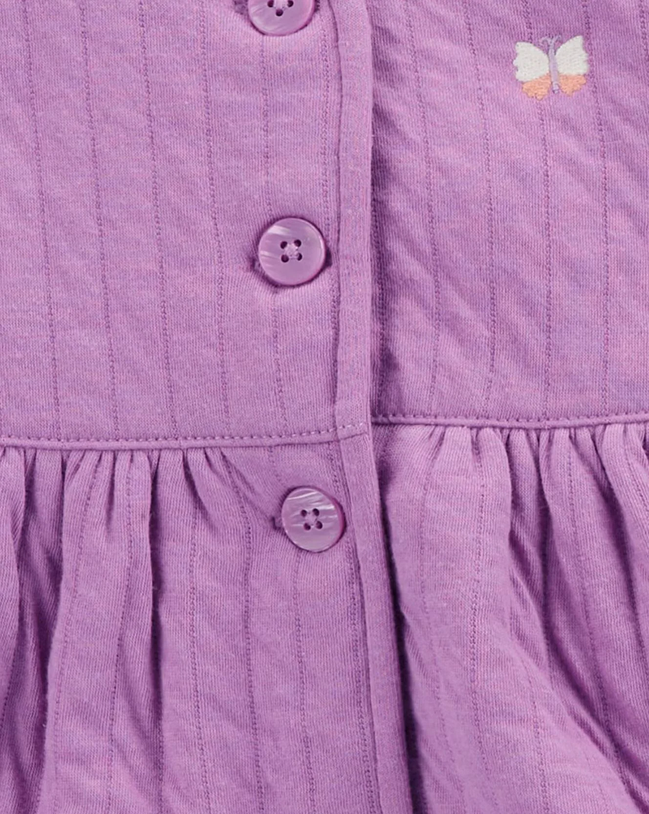 Carter's Set 3 piese Purple Quilted - Vesta, body si pantaloni foto