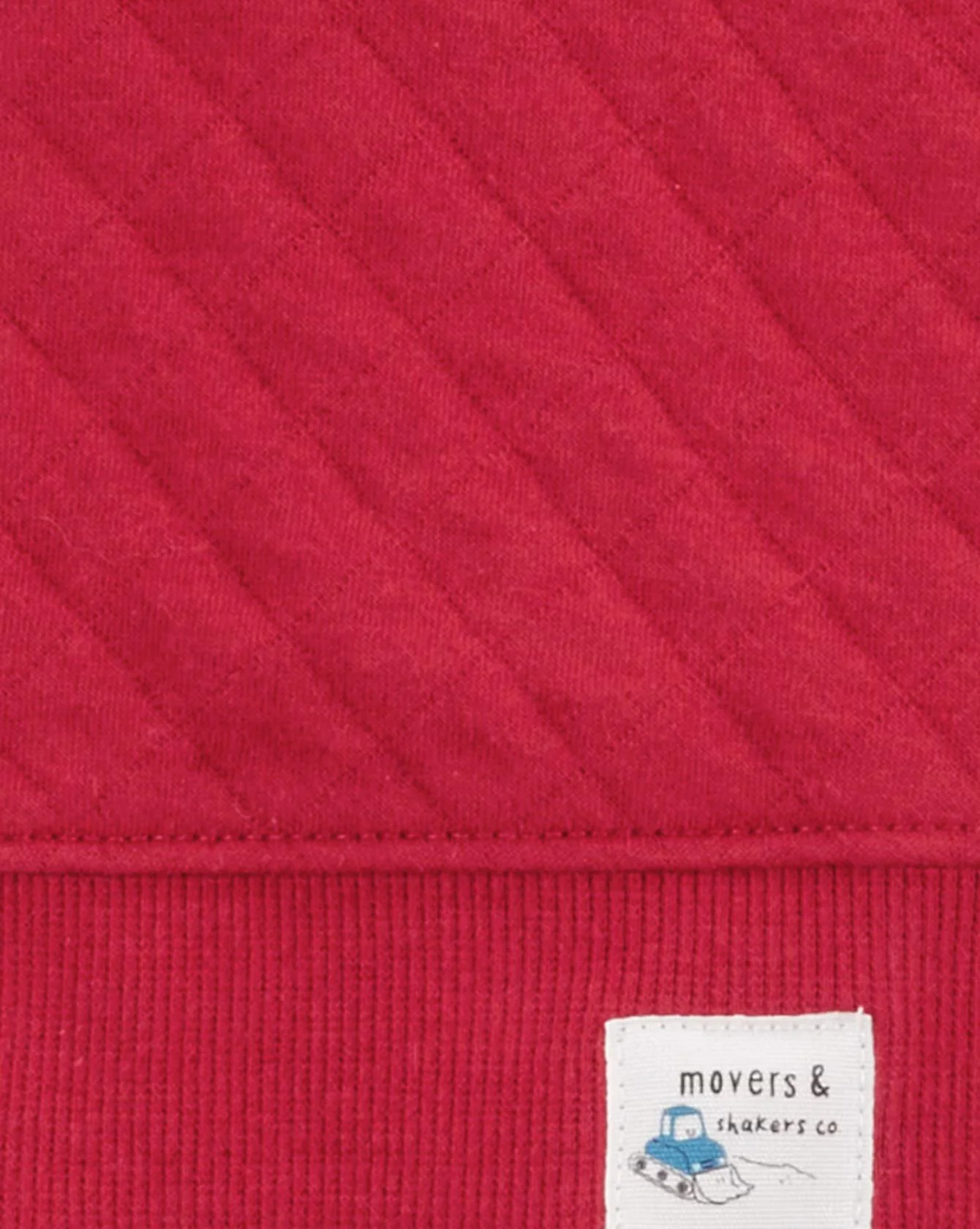 Carter's Set 3 piese Solid Red Quilted - Vesta, body si pantaloni foto