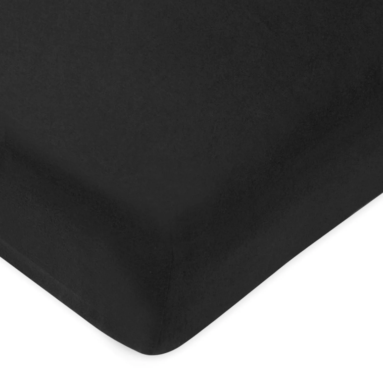 Простыня на резинке Jollein Jersey Black, 120x60 см foto