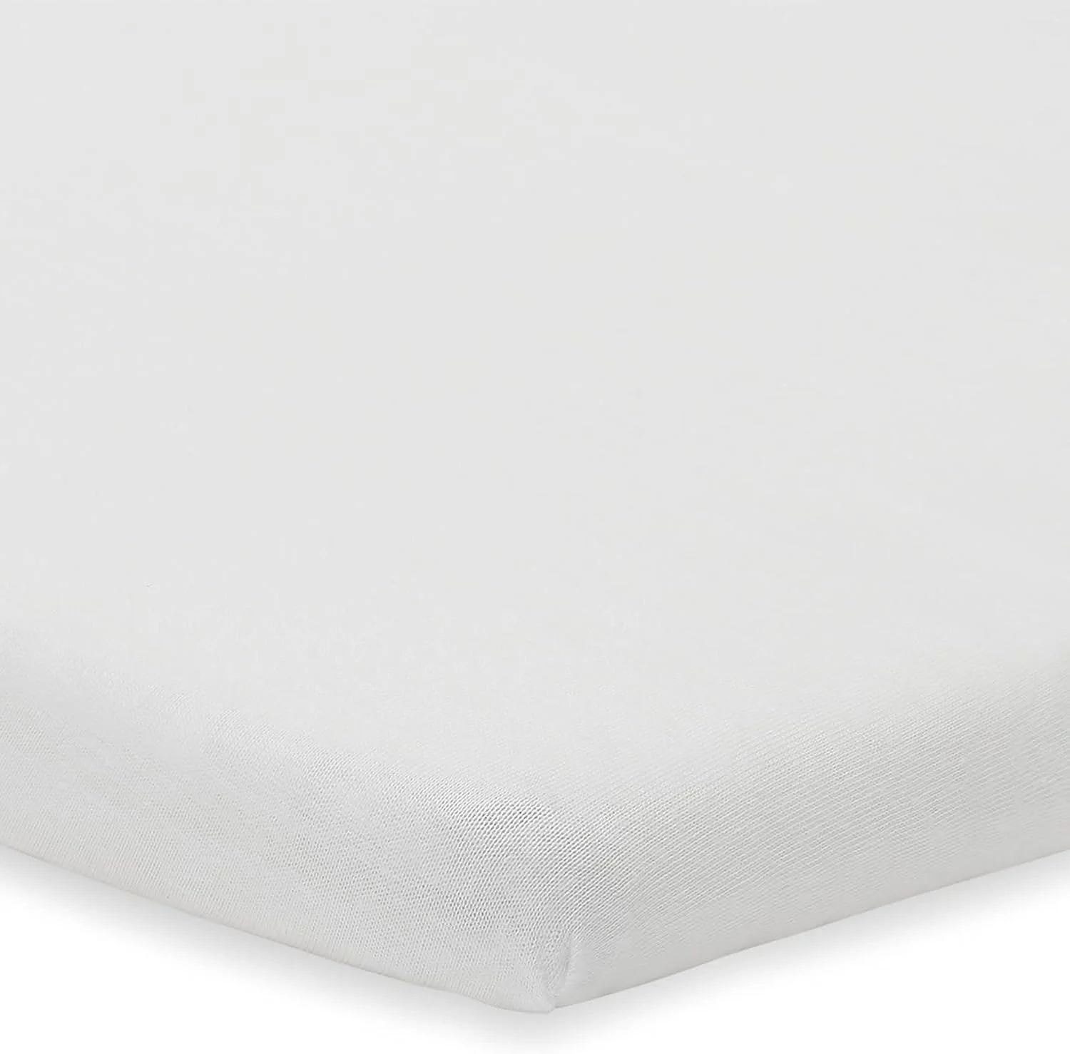 Простыня на резинке Jollein Jersey White, 120x60 см, 2 шт. foto