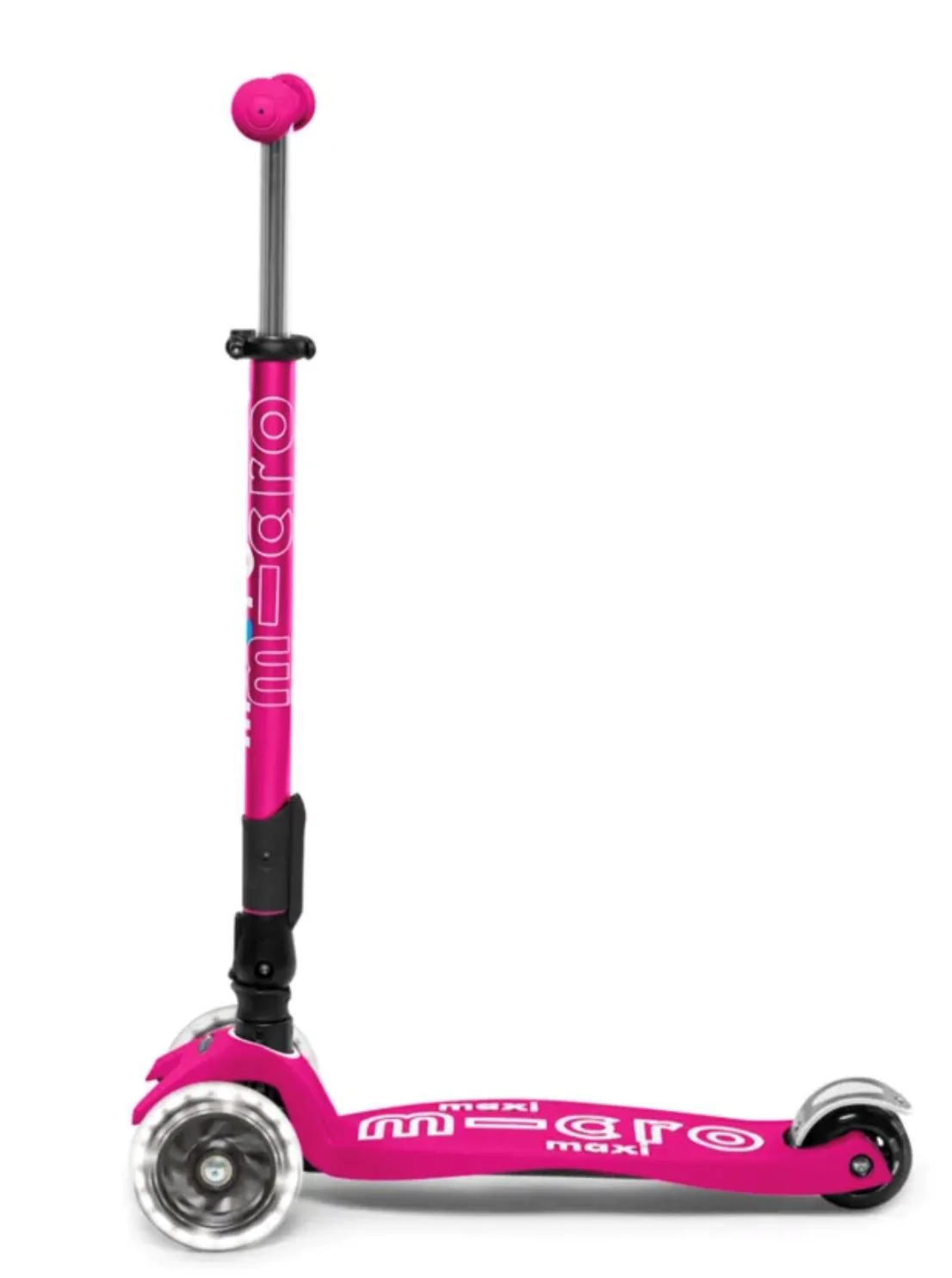 Trotineta Micro Maxi Deluxe Foldable LED Shocking Pink foto