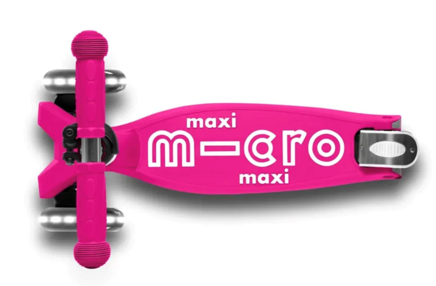 Trotineta Micro Maxi Deluxe Foldable LED Shocking Pink foto