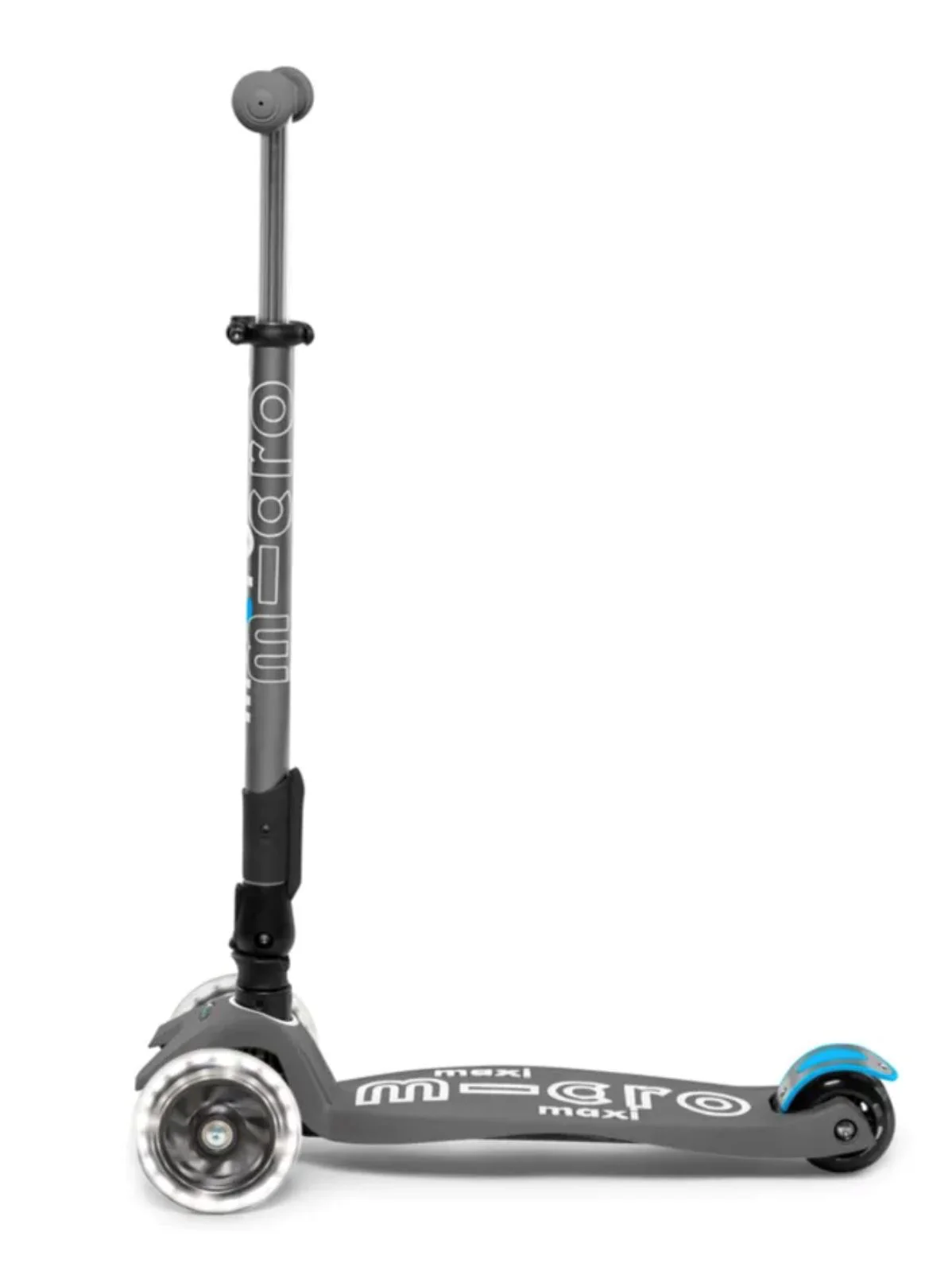 Trotineta Micro Maxi Deluxe Foldable LED Volcano Grey foto