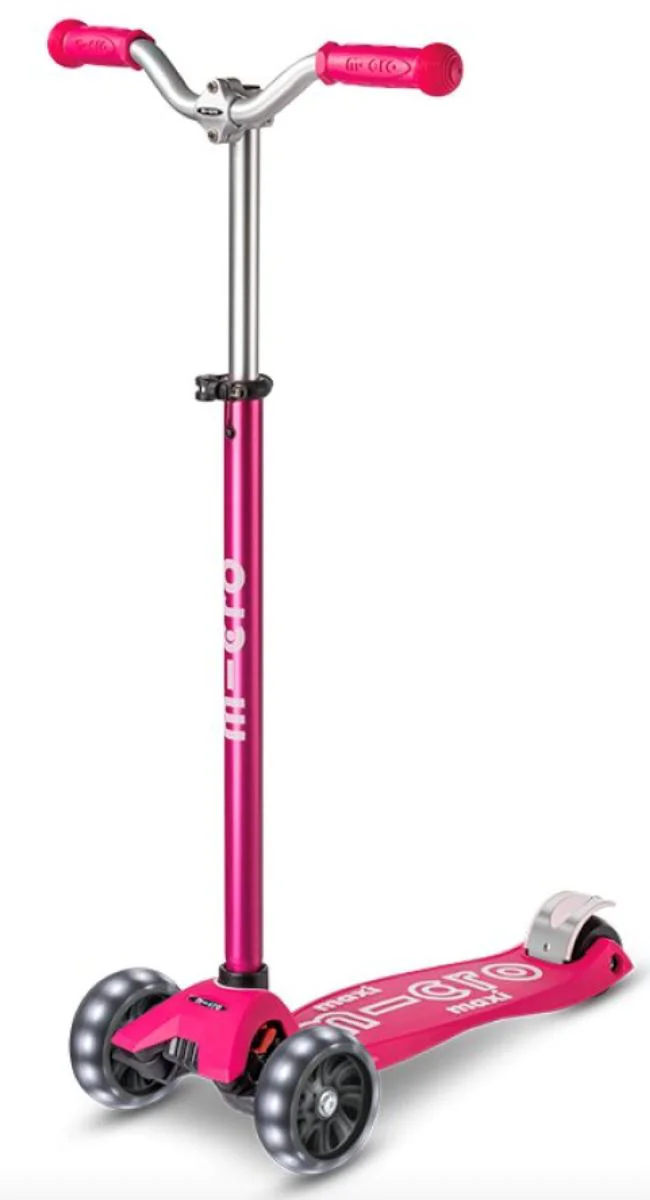 Самокат Micro Maxi Deluxe Pro LED Pink foto