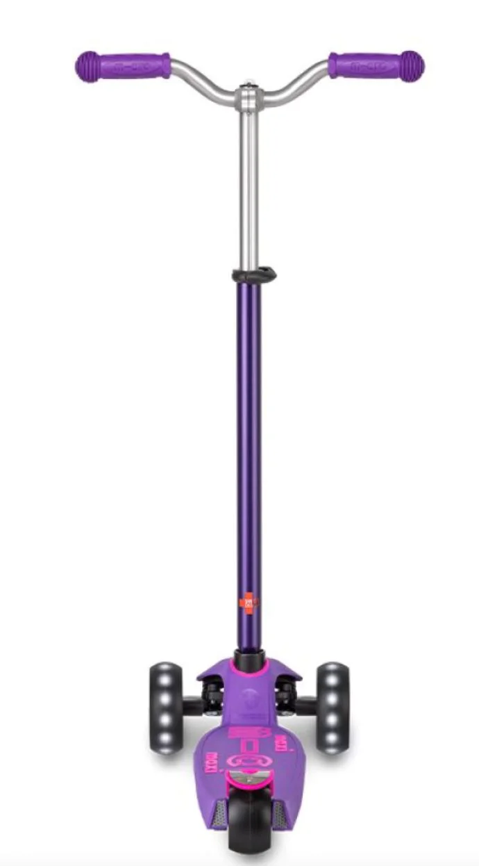 Trotineta Micro Maxi Deluxe Pro LED Purple Pink foto