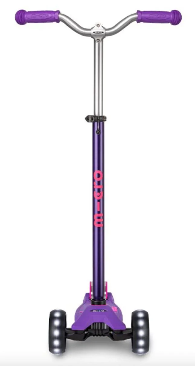 Trotineta Micro Maxi Deluxe Pro LED Purple Pink foto