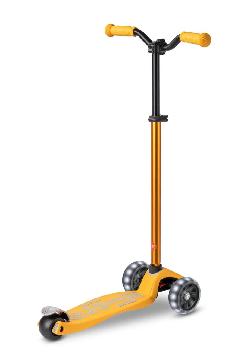 Trotineta Micro Maxi Deluxe Pro LED Sunburst Yellow foto