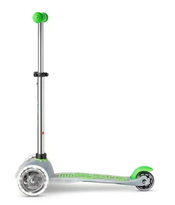 Trotineta Micro Mini Deluxe Flux LED Neon Green foto