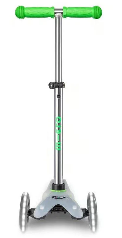 Trotineta Micro Mini Deluxe Flux LED Neon Green foto
