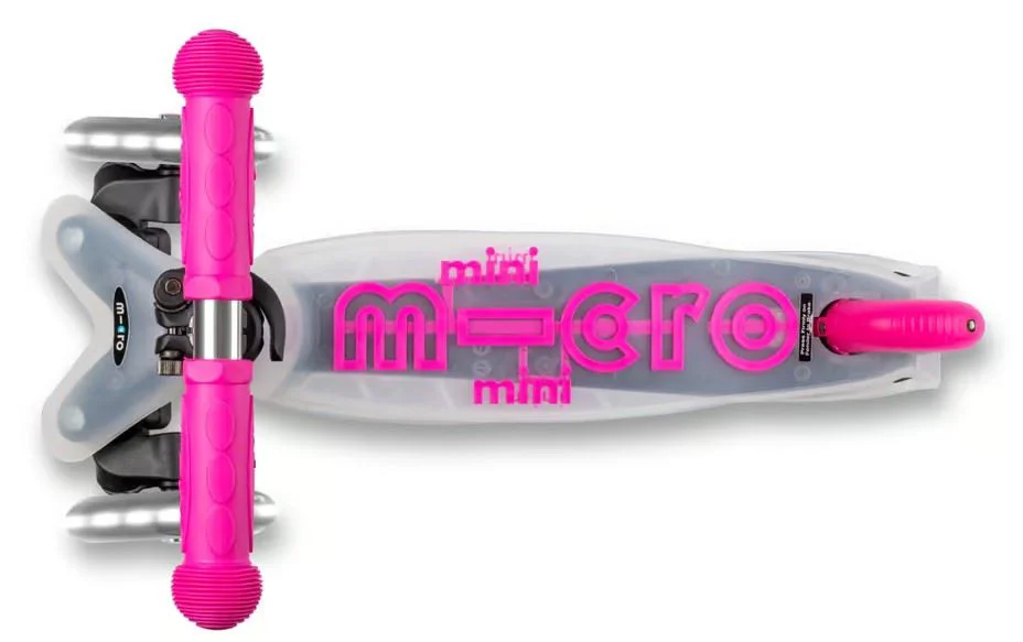 Trotineta Micro Mini Deluxe Flux LED Neon Pink foto