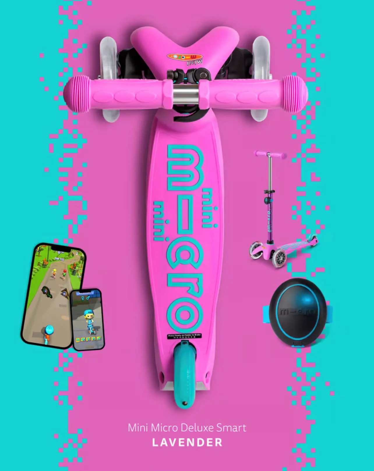 Trotineta Micro Mini Deluxe Smart Lavender foto