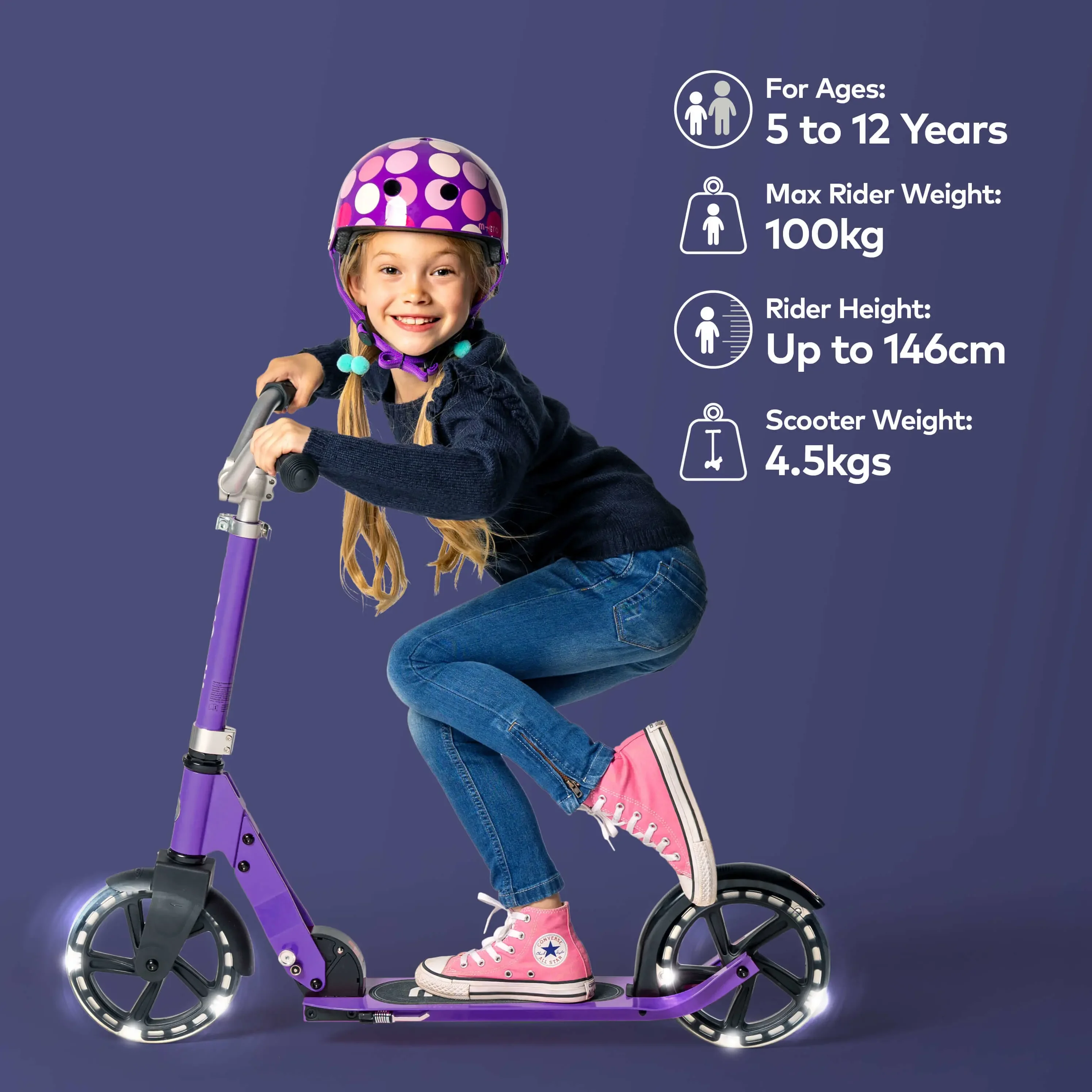 Trotineta Micro Cruiser LED Purple