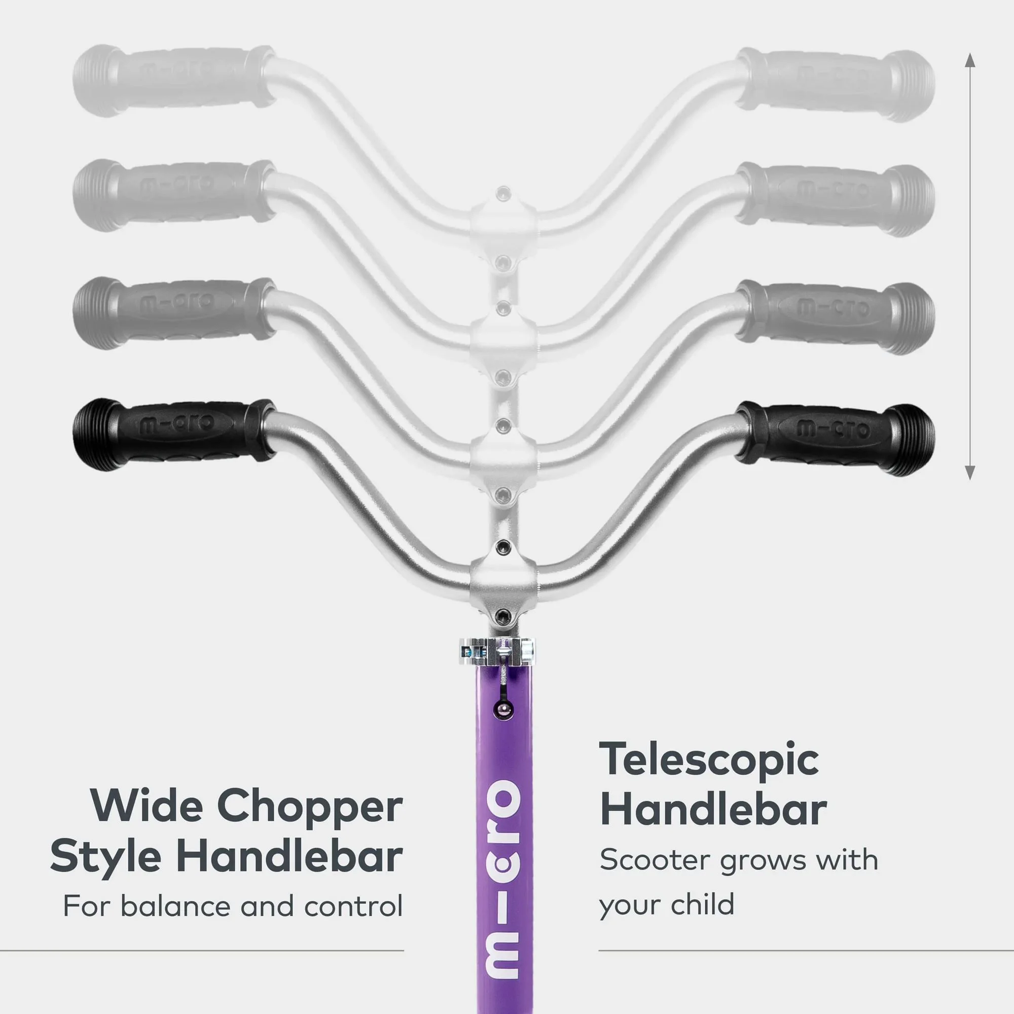 Trotineta Micro Cruiser LED Purple