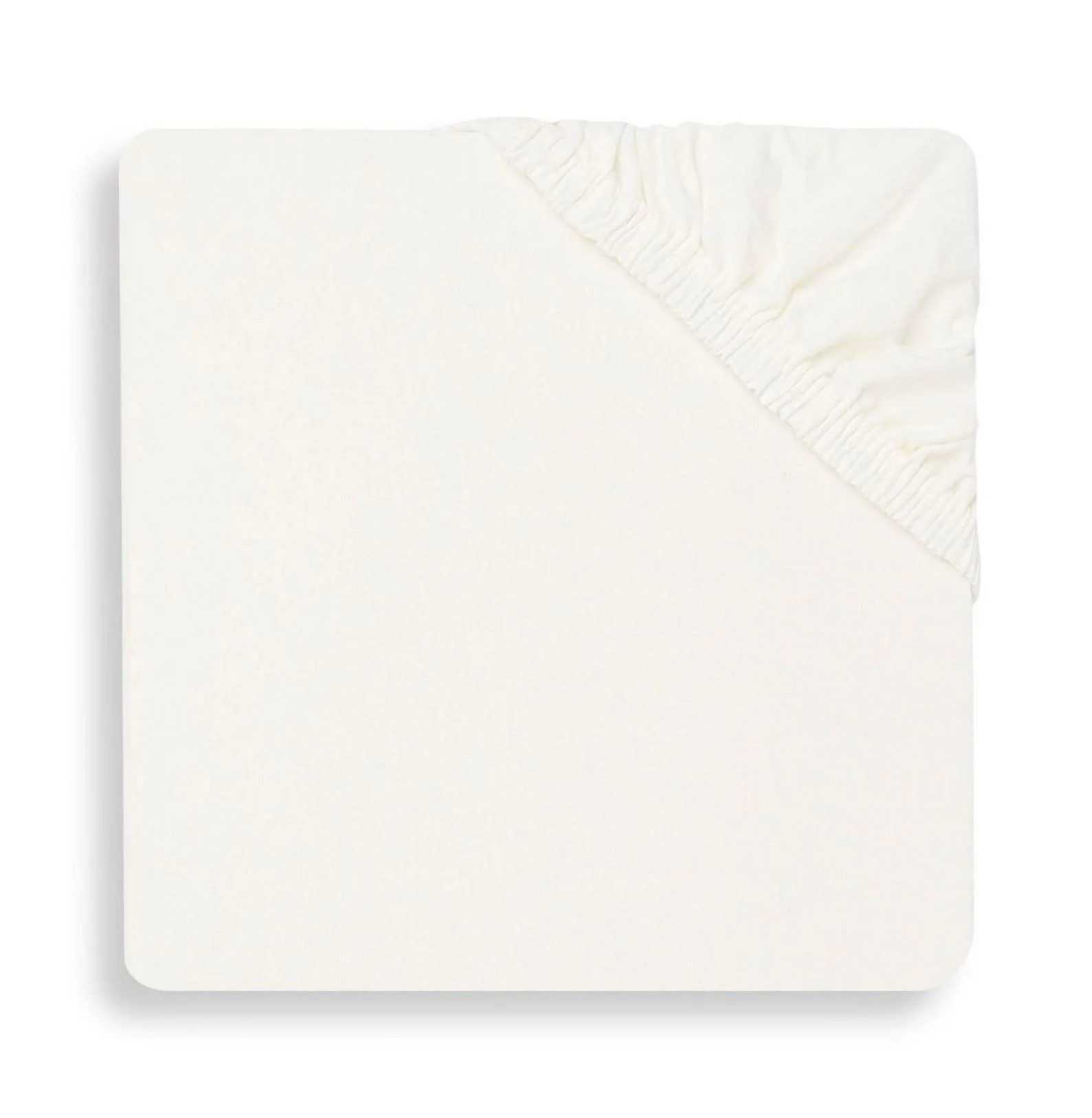 Простыня на резинке Jollein Jersey Ivory, 120x60 см, 2 шт. foto