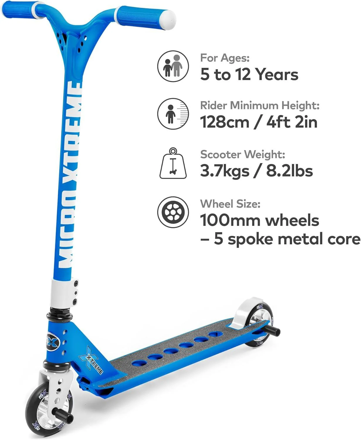 Trotineta pentru trucuri Micro Trixx 2.0 Ocean Blue foto