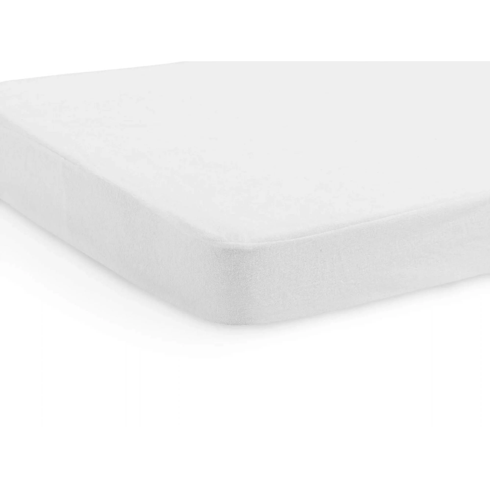 Cearsaf cu elastic impermeabil Jollein Terry White, 120x60 cm foto