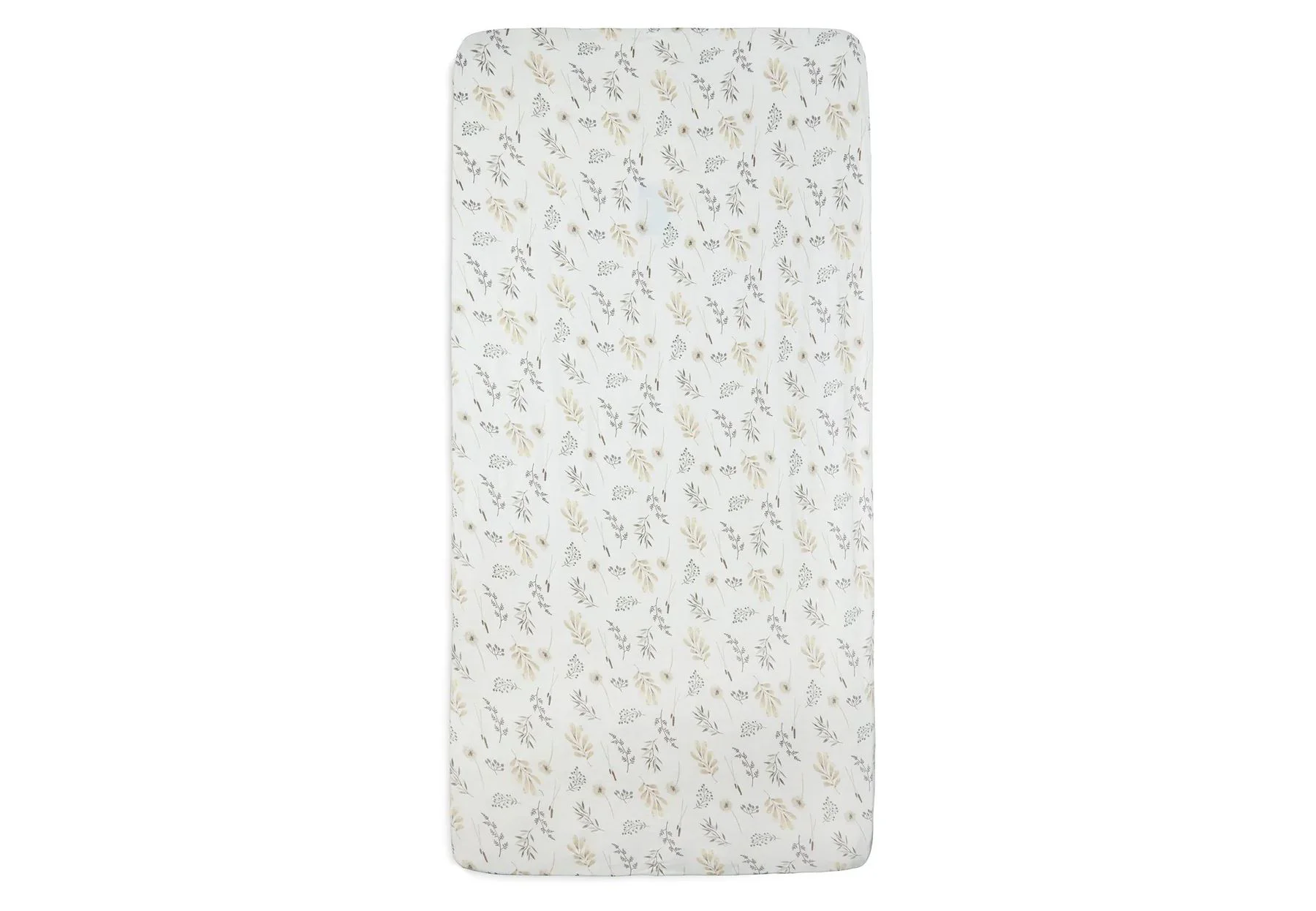 Cearsaf cu elastic Jollein Jersey Wild Flowers, 120x60 cm foto