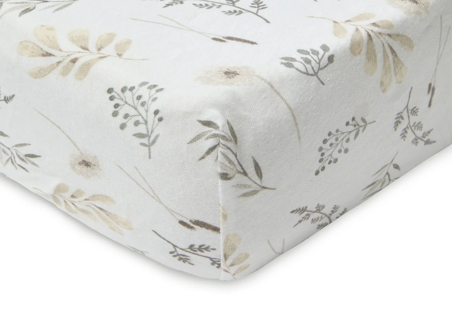 Cearsaf cu elastic Jollein Jersey Wild Flowers, 120x60 cm foto