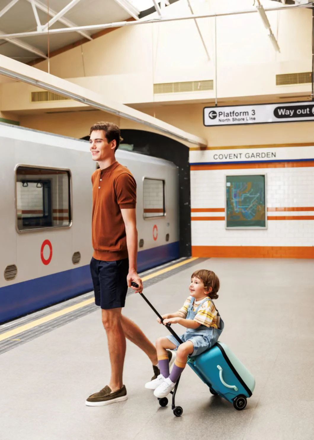 Troller Micro Ride On Luggage Eazy Allrounder Blue