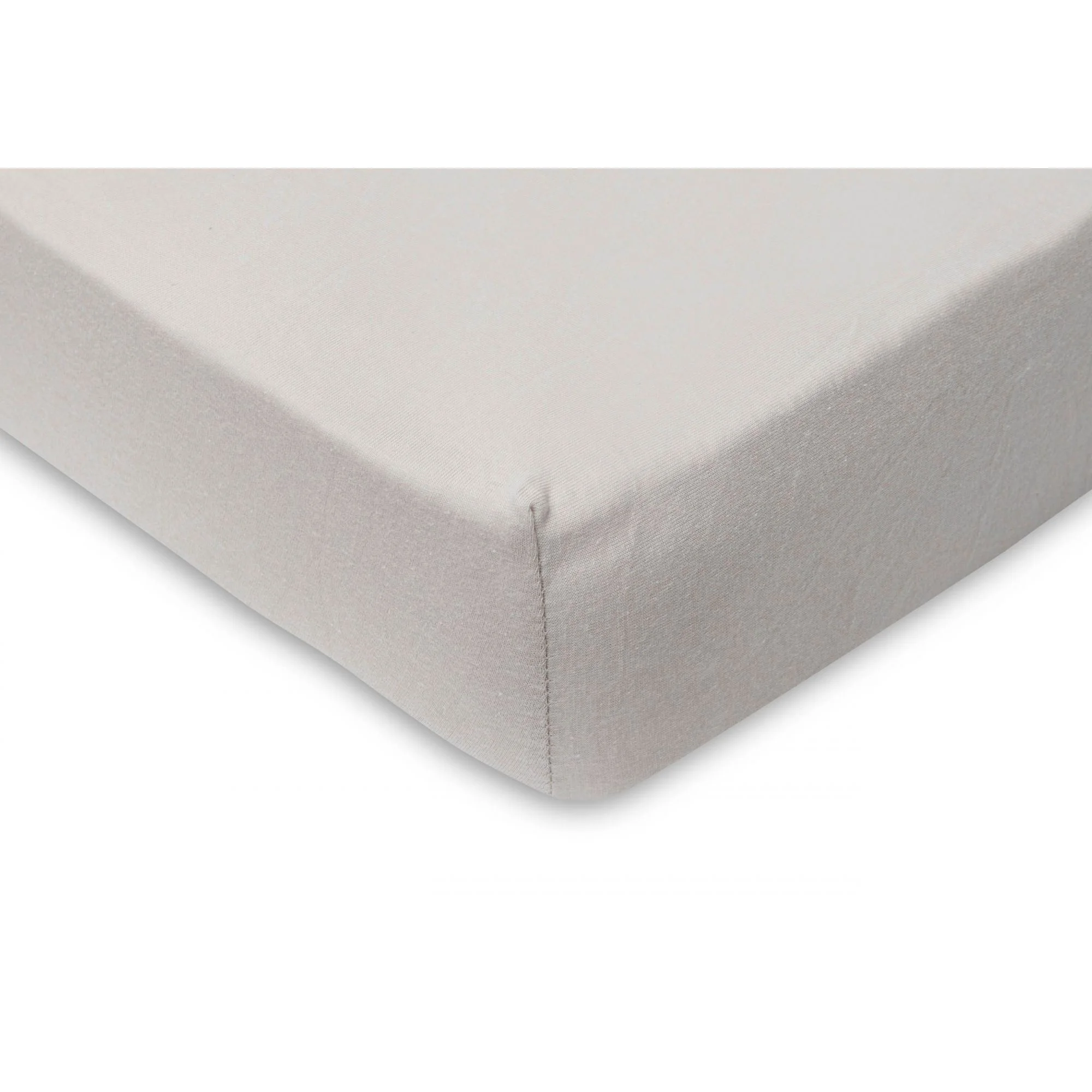 Простыня на резинке Jollein Jersey Ivory/Nougat, 120x60 см, 2 шт. foto