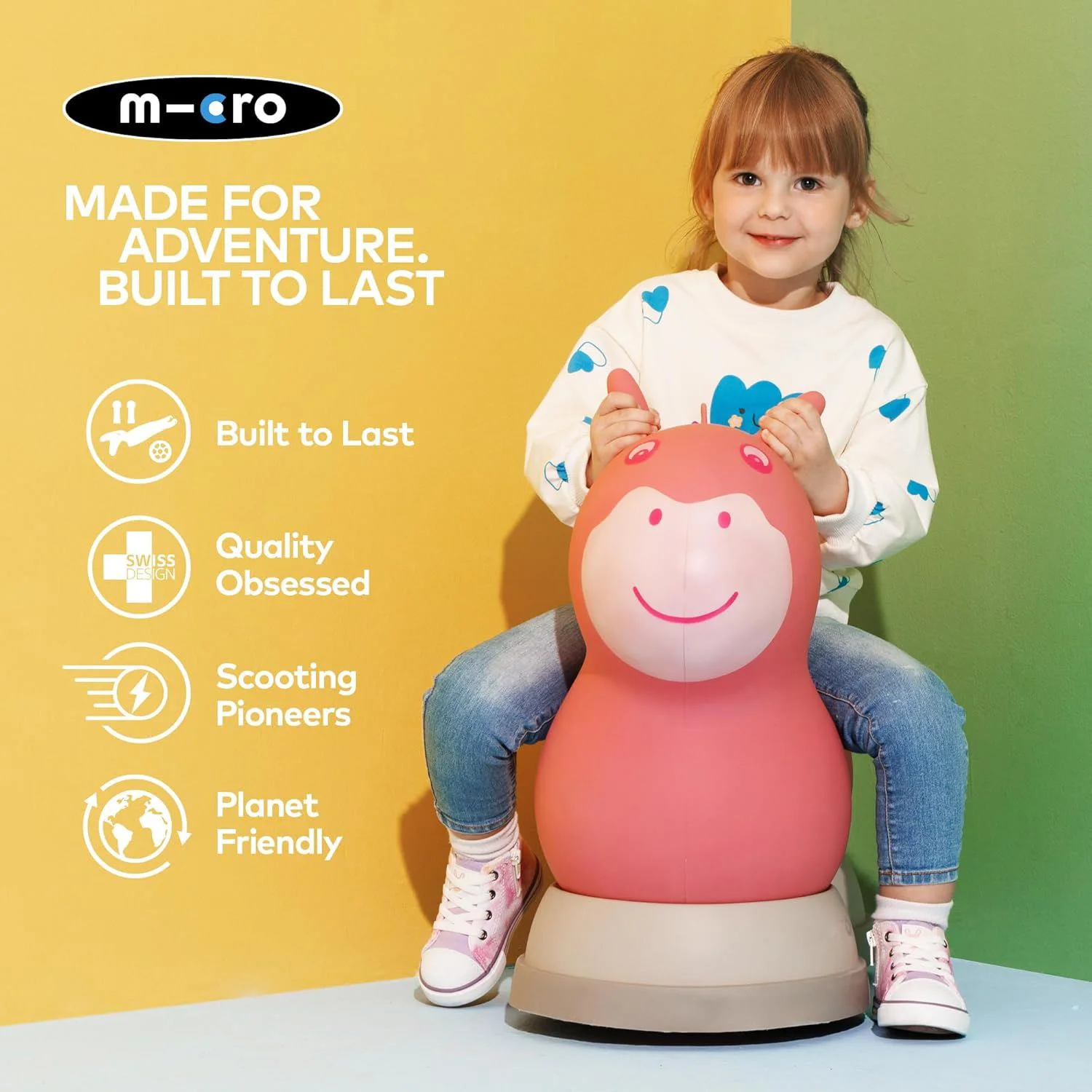 Tolocar Ride-On Micro Air Hopper II Pink