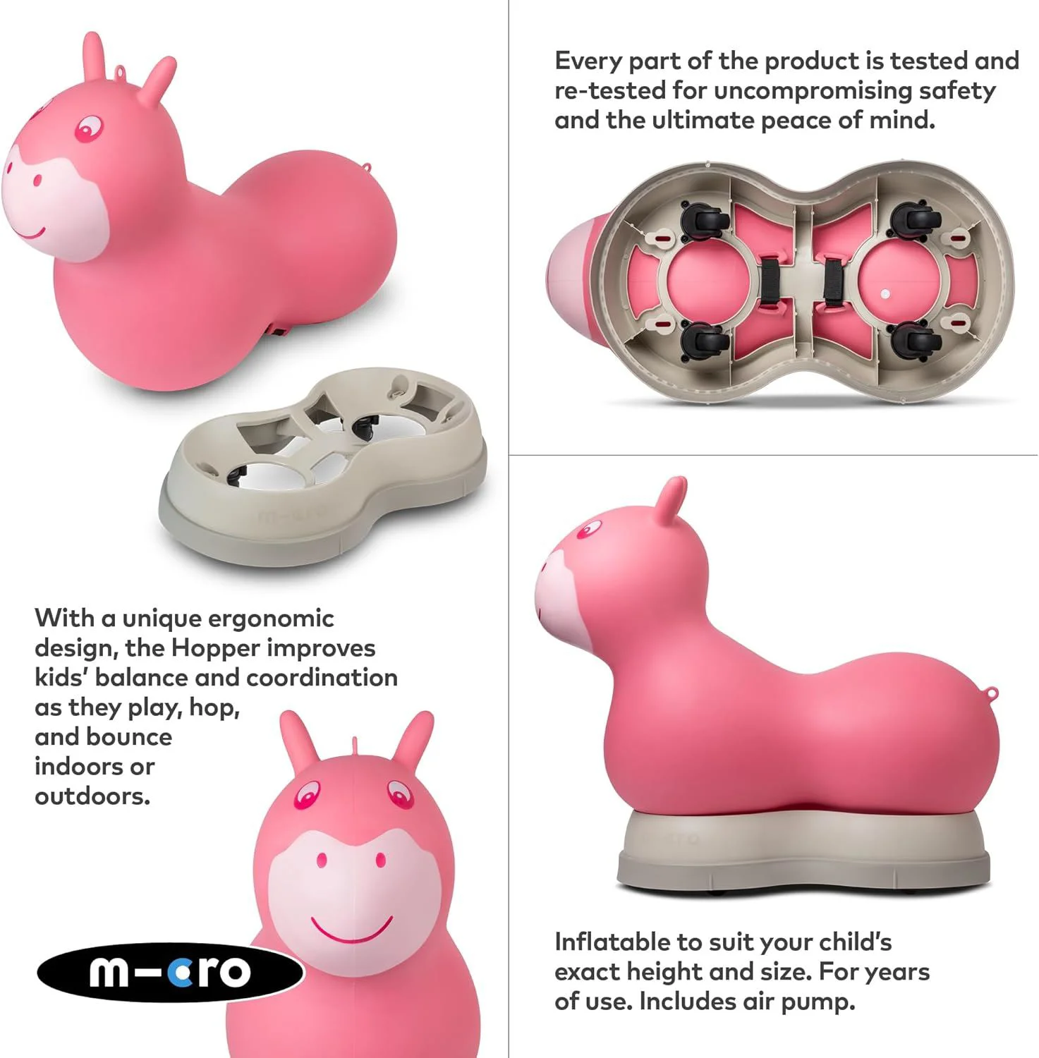 Tolocar Ride-On Micro Air Hopper II Pink