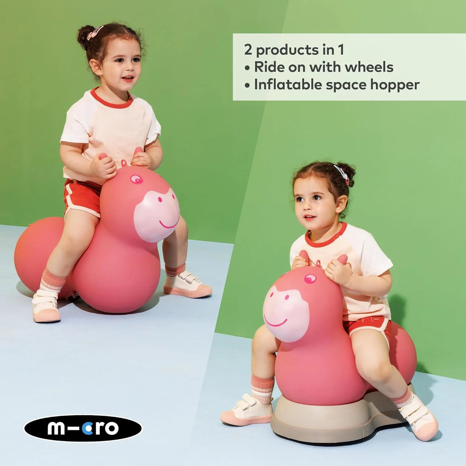 Tolocar Ride-On Micro Air Hopper II Pink