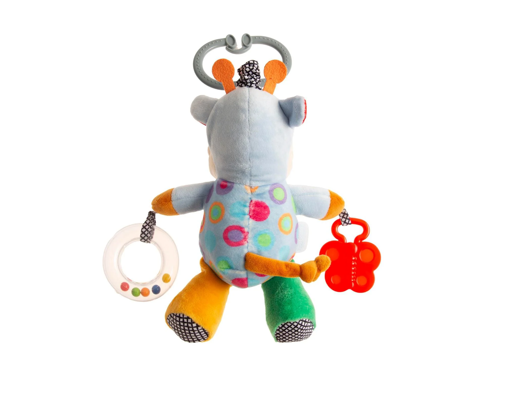 Jucarie de plus cu vibratii BabyJem Vacuta Gri