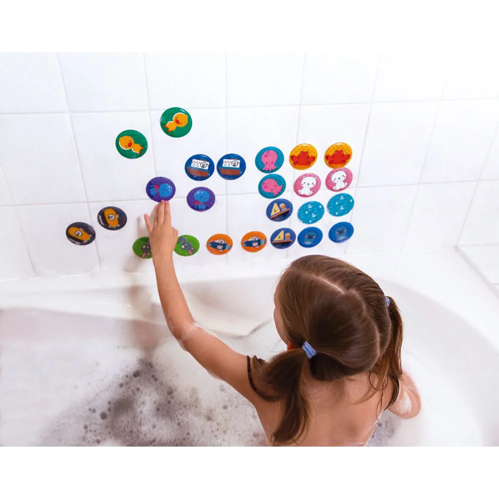 Joc de memorie Janod Bath Memo Game 24 carduri