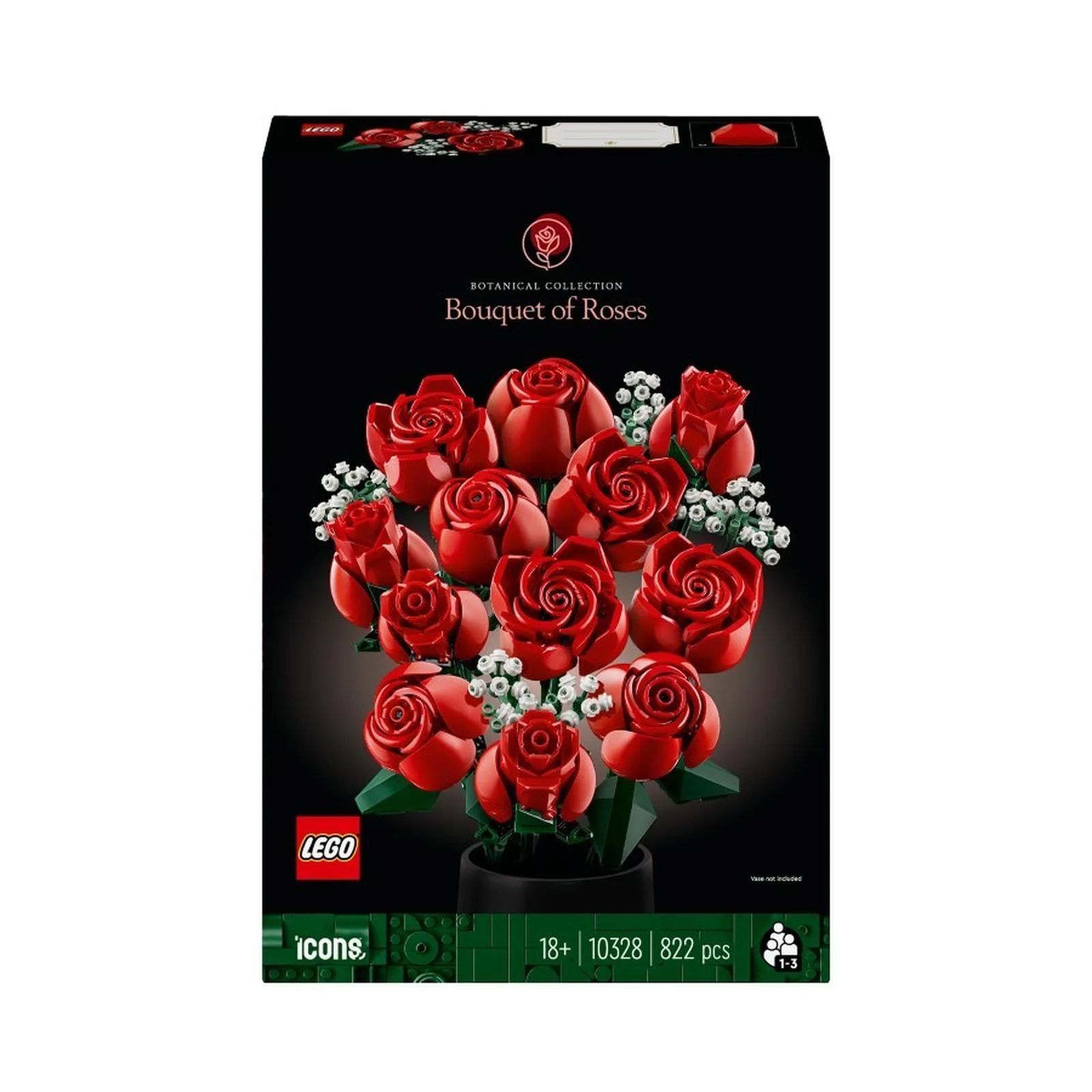 Строительный набор LEGO Botanicals Букет роз, 822 эл.
