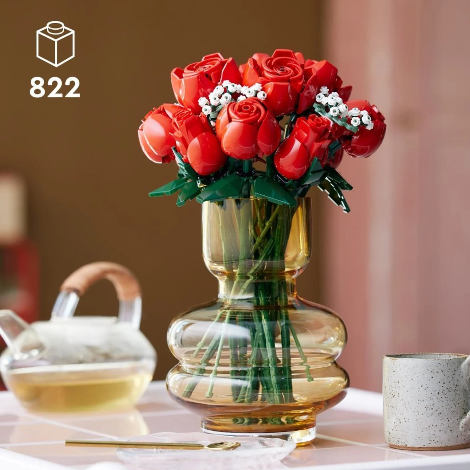 Строительный набор LEGO Botanicals Букет роз, 822 эл.