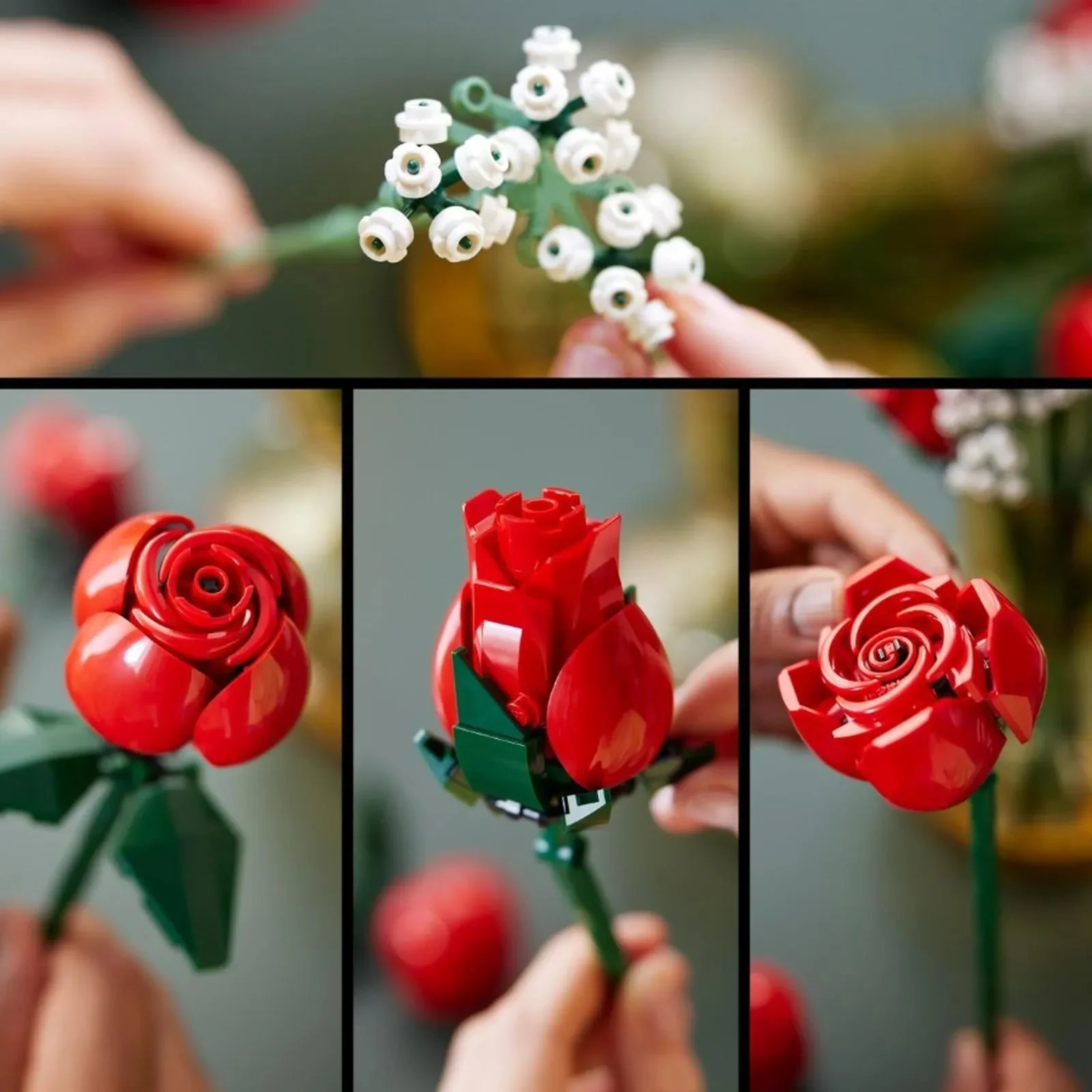 Строительный набор LEGO Botanicals Букет роз, 822 эл.