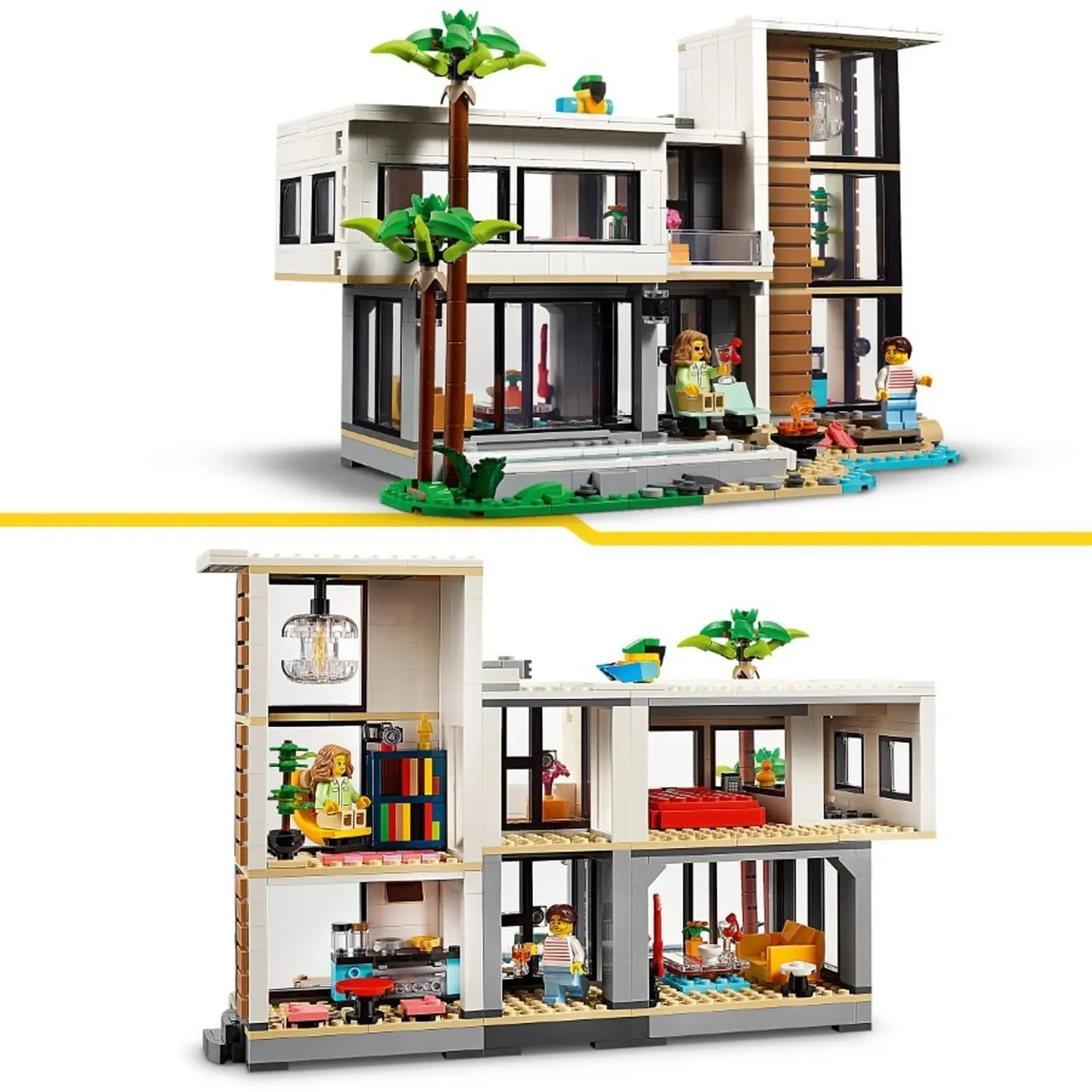 Set de constructie 3 in 1 LEGO Creator Casa moderna, 939 el. foto