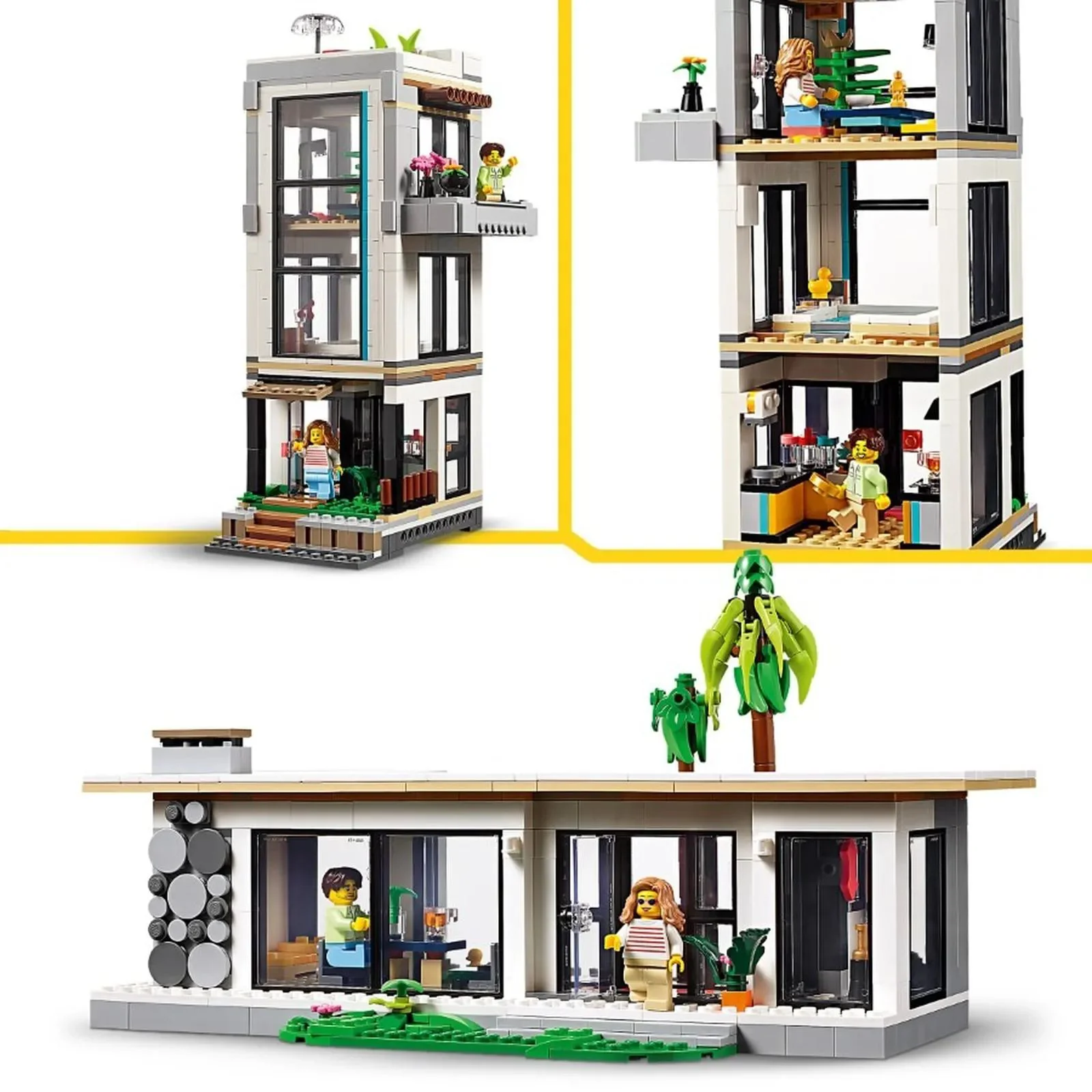 Set de constructie 3 in 1 LEGO Creator Casa moderna, 939 el. foto