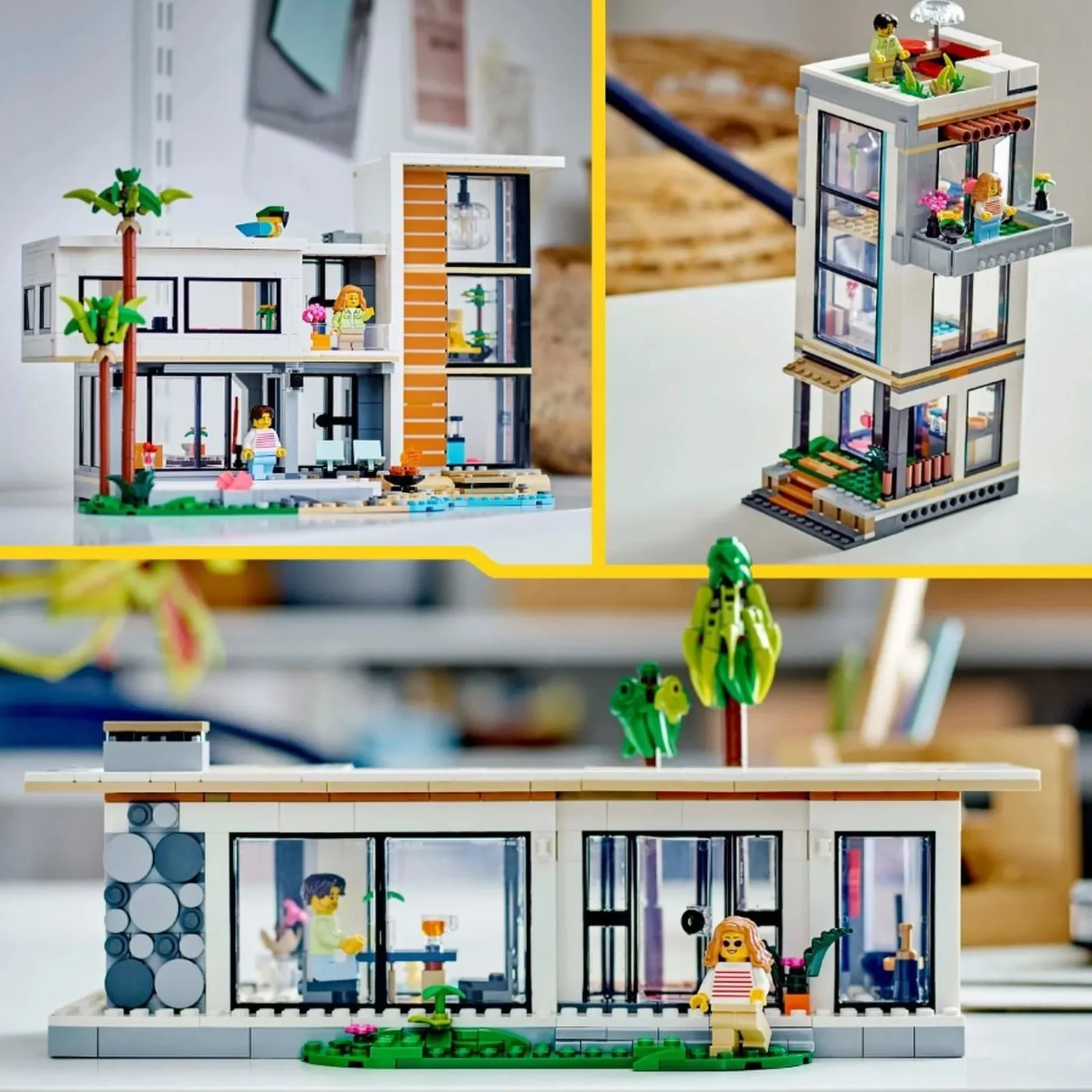 Set de constructie 3 in 1 LEGO Creator Casa moderna, 939 el. foto