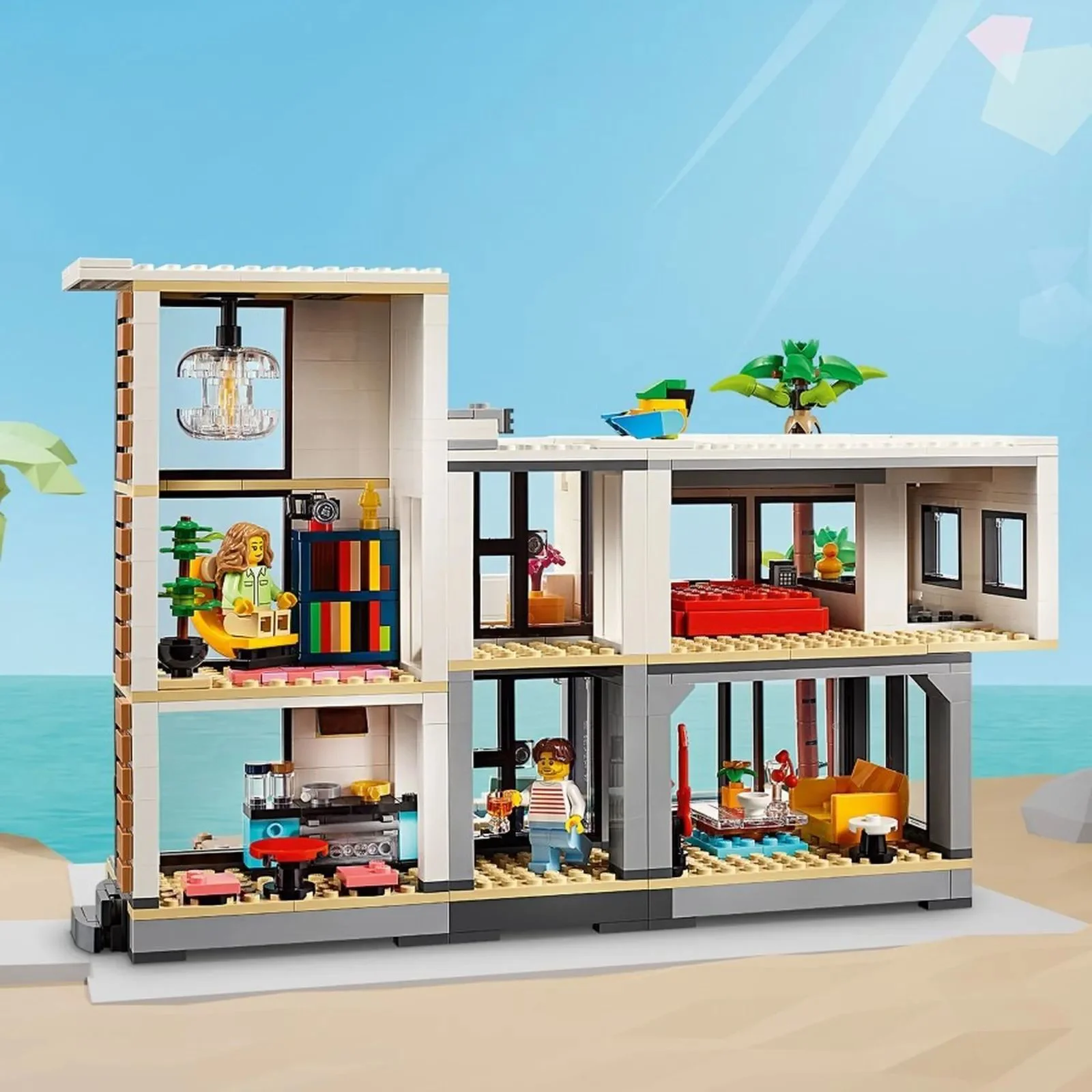 Set de constructie 3 in 1 LEGO Creator Casa moderna, 939 el. foto