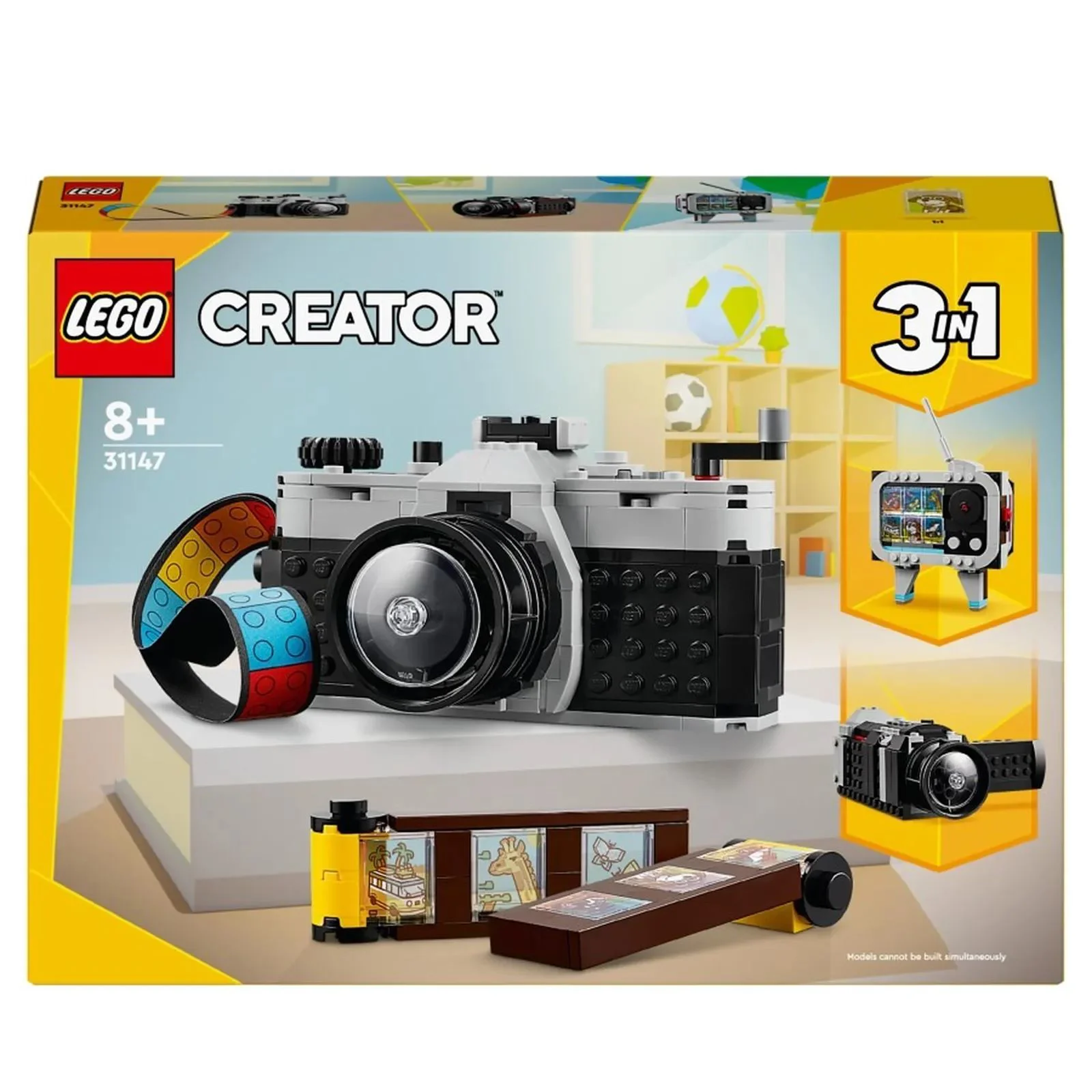 Строительный набор 3 в 1 LEGO Creator Ретро-фотоаппарат, 261 эл.