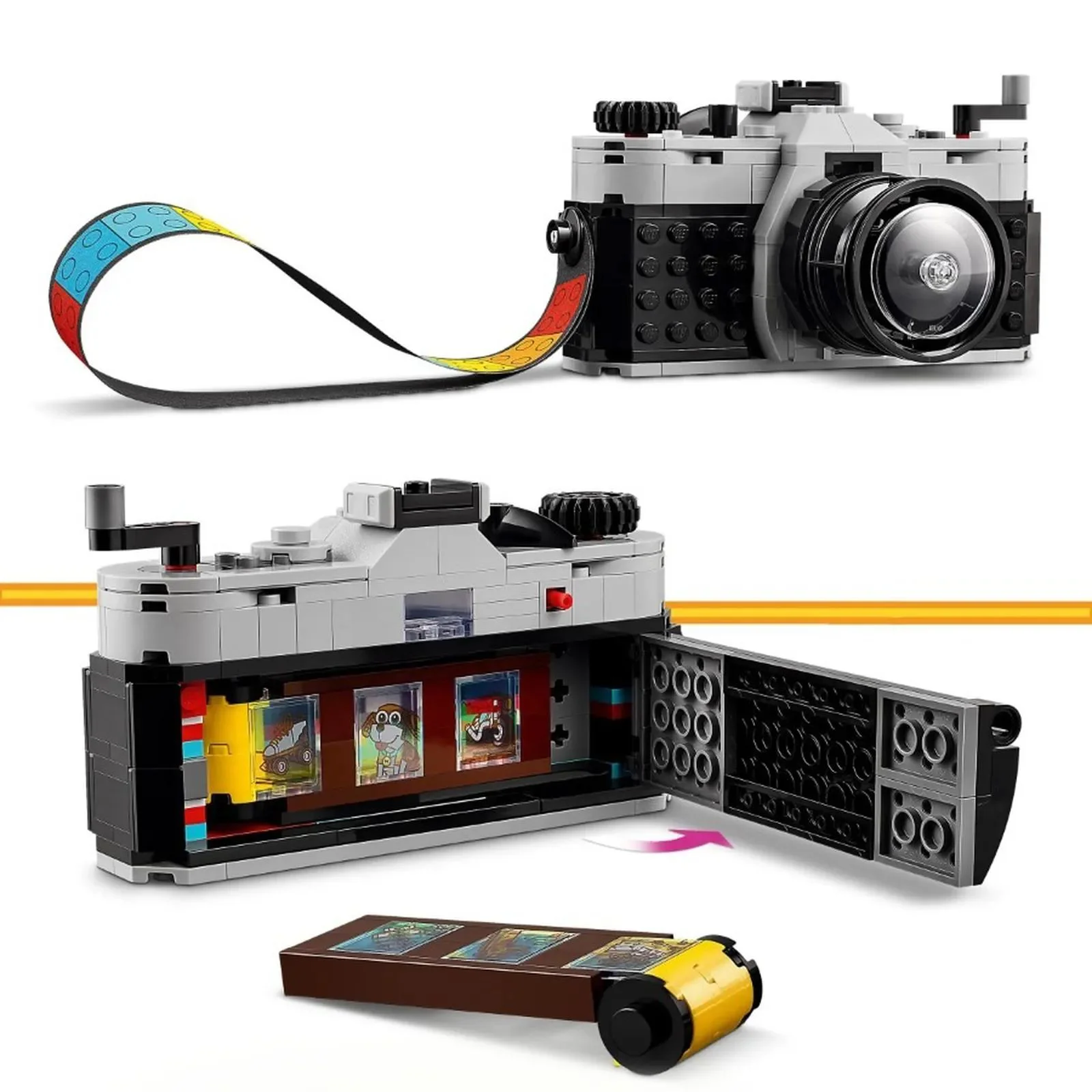 Строительный набор 3 в 1 LEGO Creator Ретро-фотоаппарат, 261 эл.