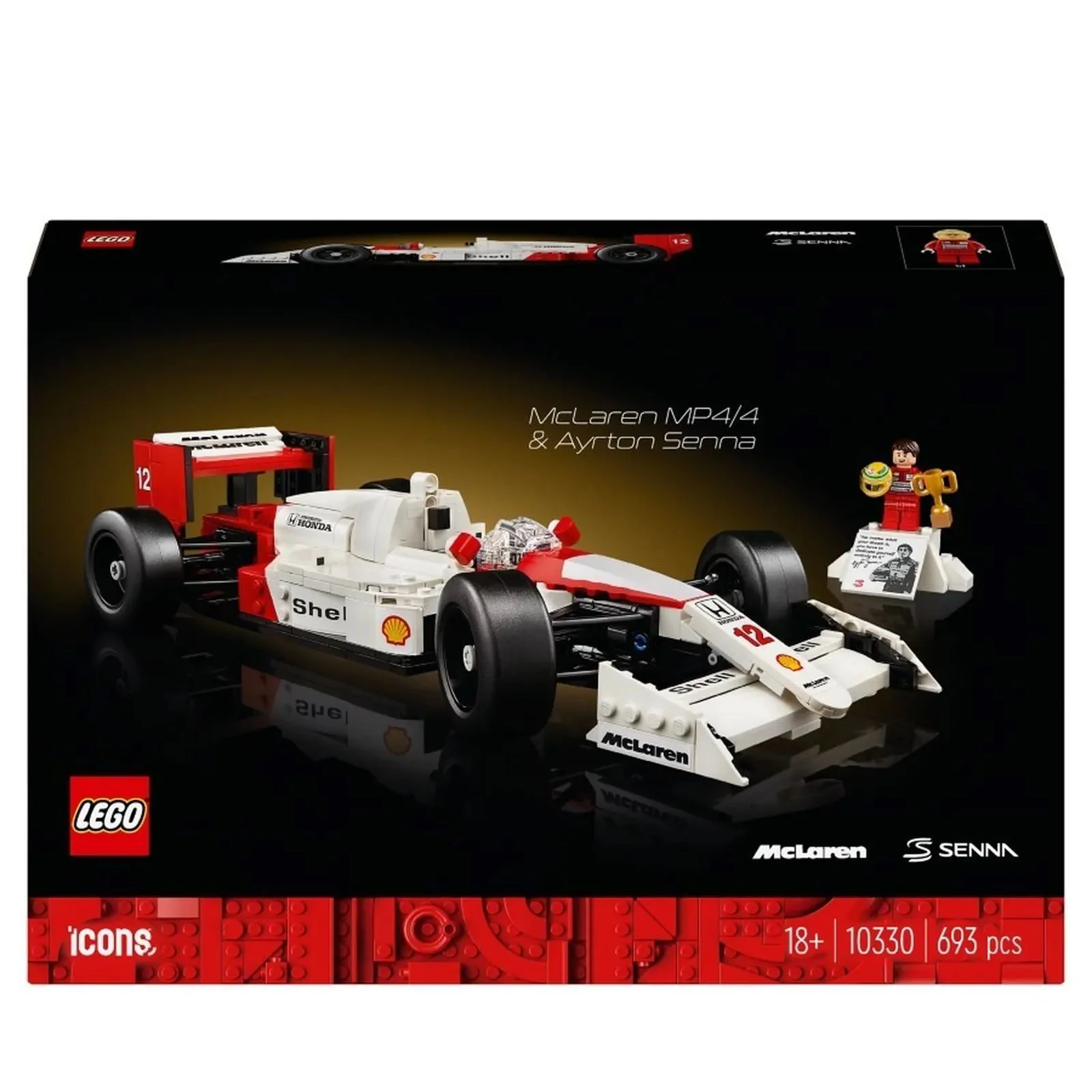 Строительный набор LEGO Icons McLaren MP4/4 и Айртон Сенна, 693 эл. foto