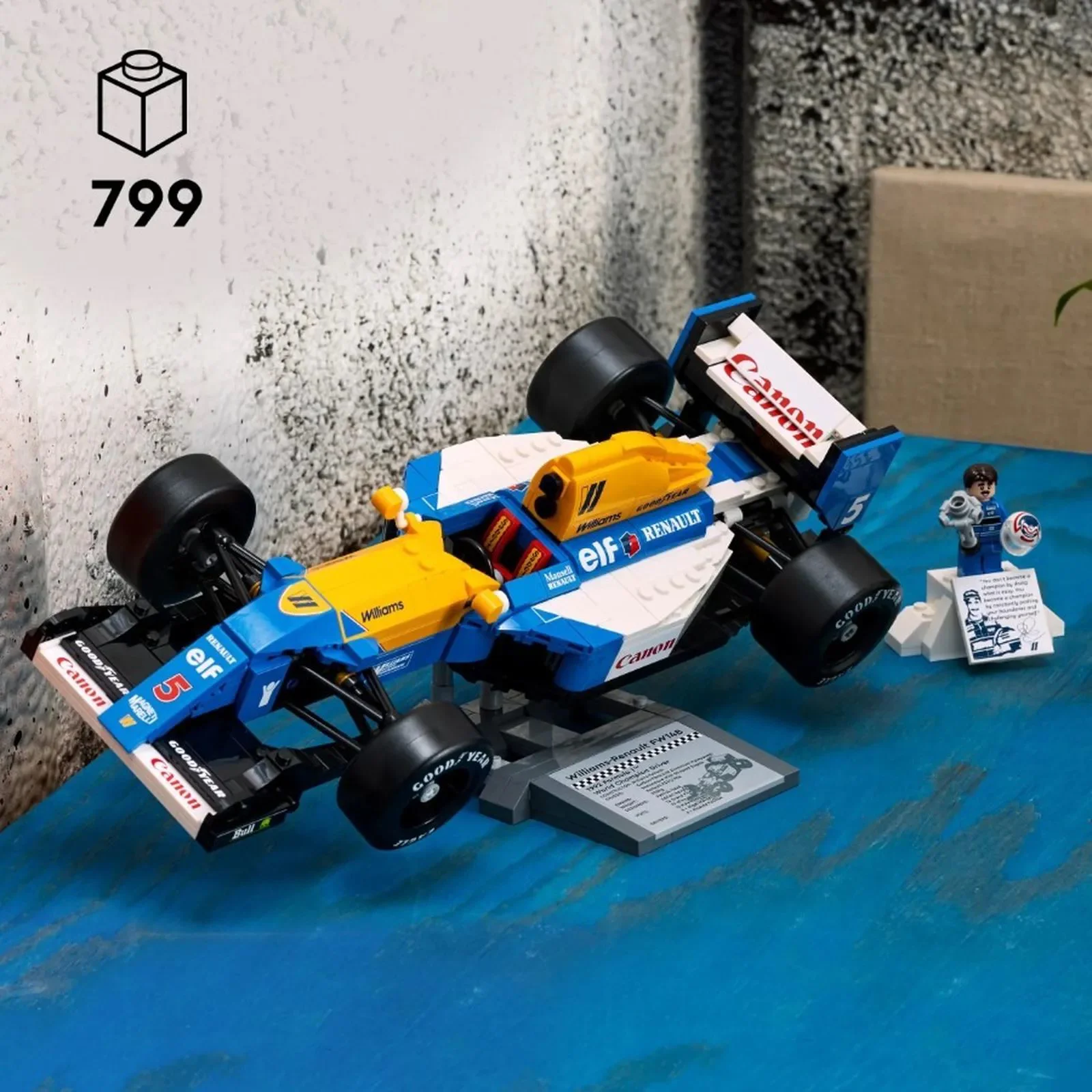 Set de constructie LEGO Icons Williams Racing FW14B si Nigel Mansell, 799 el. foto