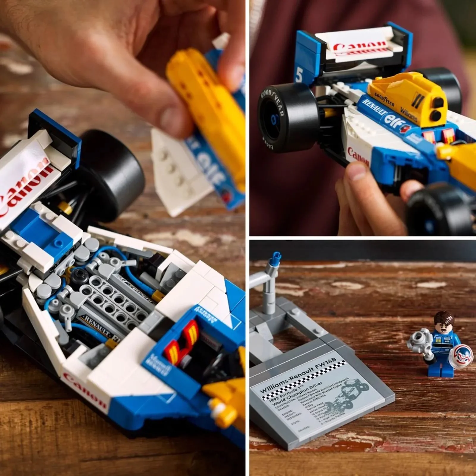 Set de constructie LEGO Icons Williams Racing FW14B si Nigel Mansell, 799 el. foto
