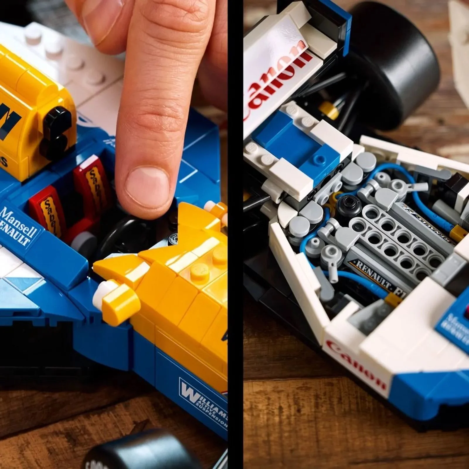 Set de constructie LEGO Icons Williams Racing FW14B si Nigel Mansell, 799 el. foto